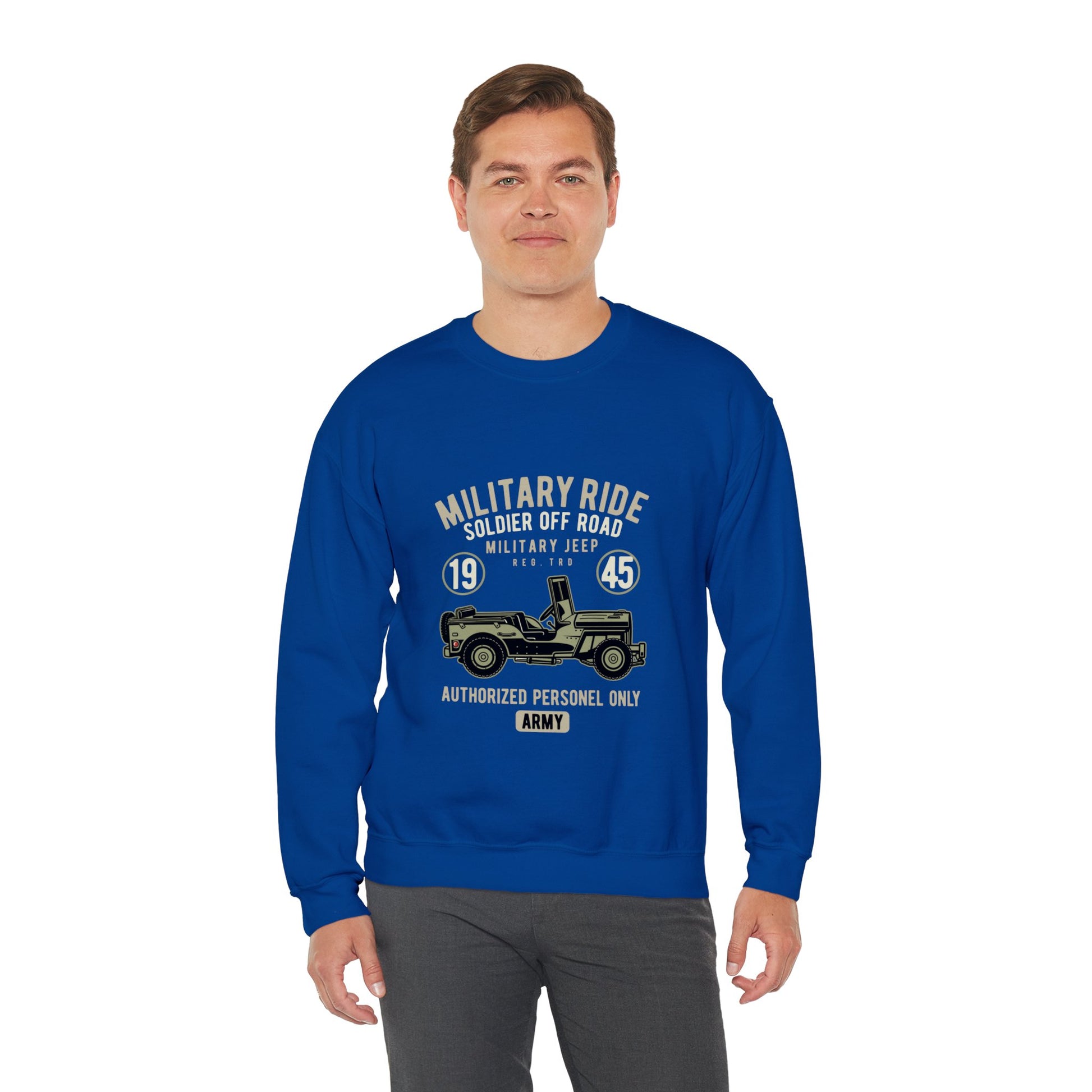 Military ride Unisex Heavy Blend™ Crewneck Sweatshirt - ArtShirt Couture