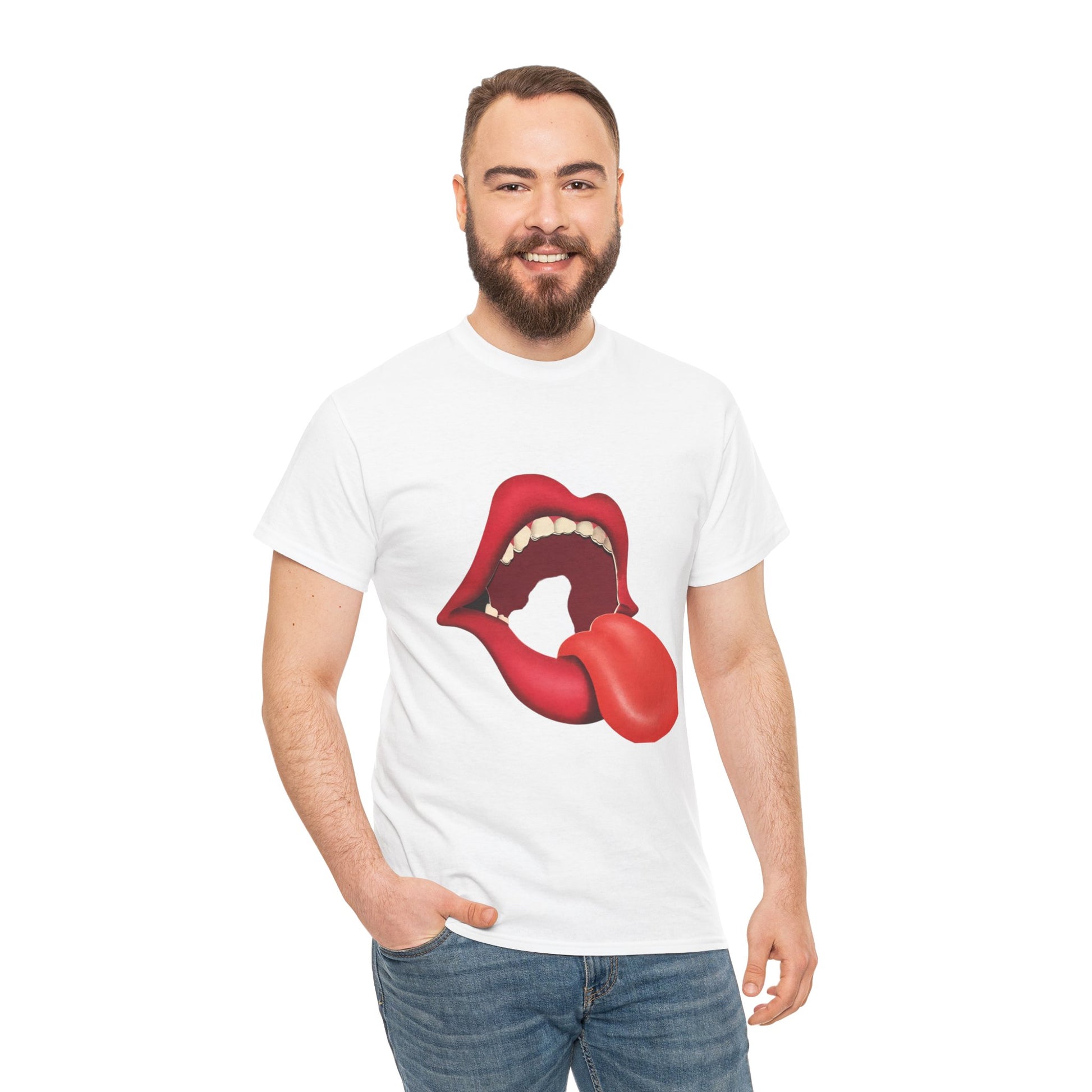 The Stones Unisex Heavy Cotton Tee | Classic Graphic T-Shirt for Rock Music Lovers - ArtShirt Couture