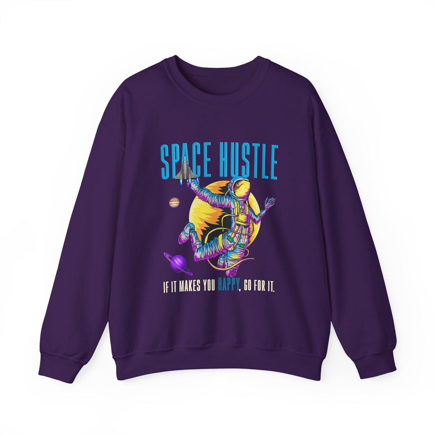 Astronaut Space Colour Unisex Heavy Blend™ Sweatshirt | Vibrant Graphic Sweatshirt - ArtShirt Couture