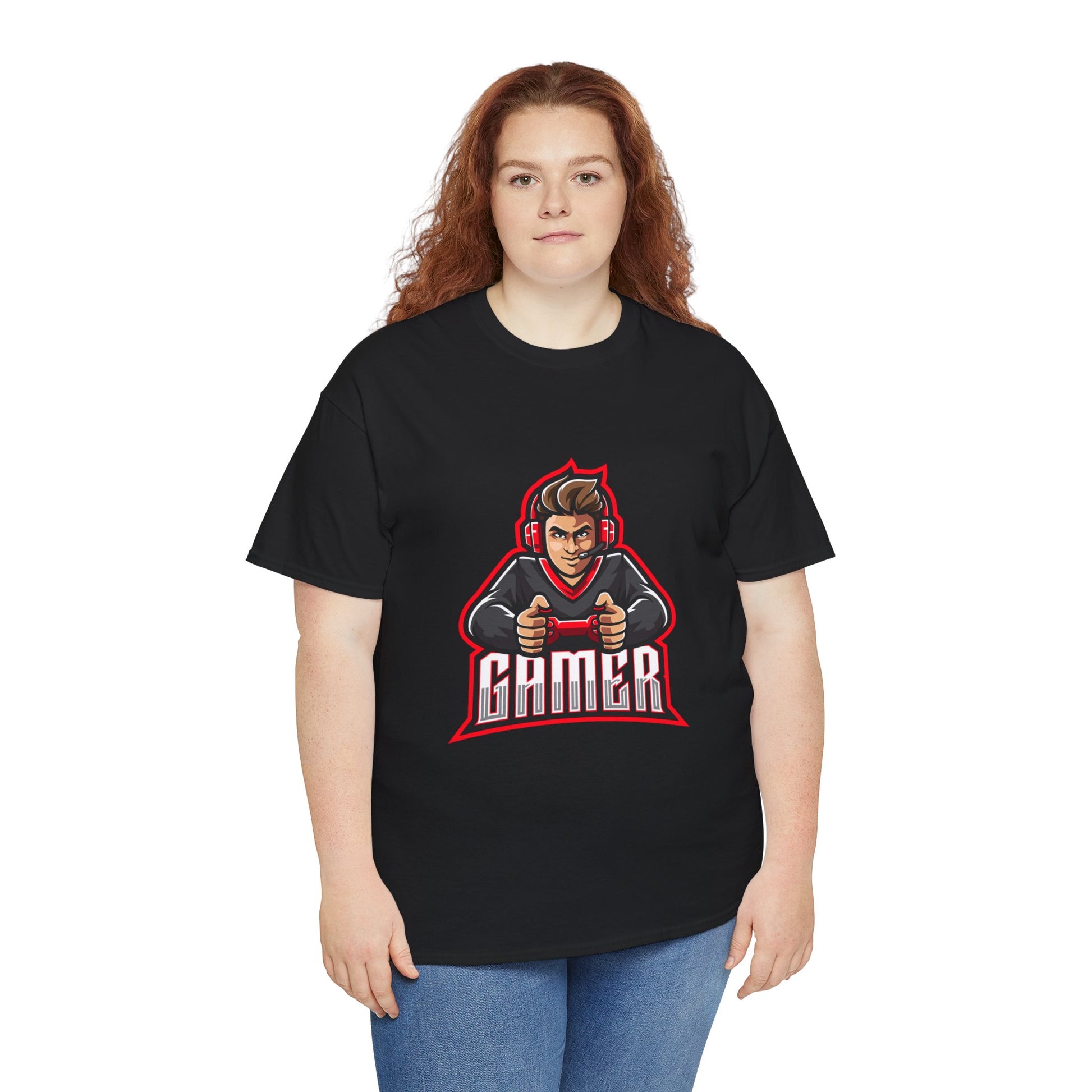 The Gamer Unisex Heavy Cotton Tee | Stylish Graphic T-Shirt for Gaming Enthusiasts - ArtShirt Couture