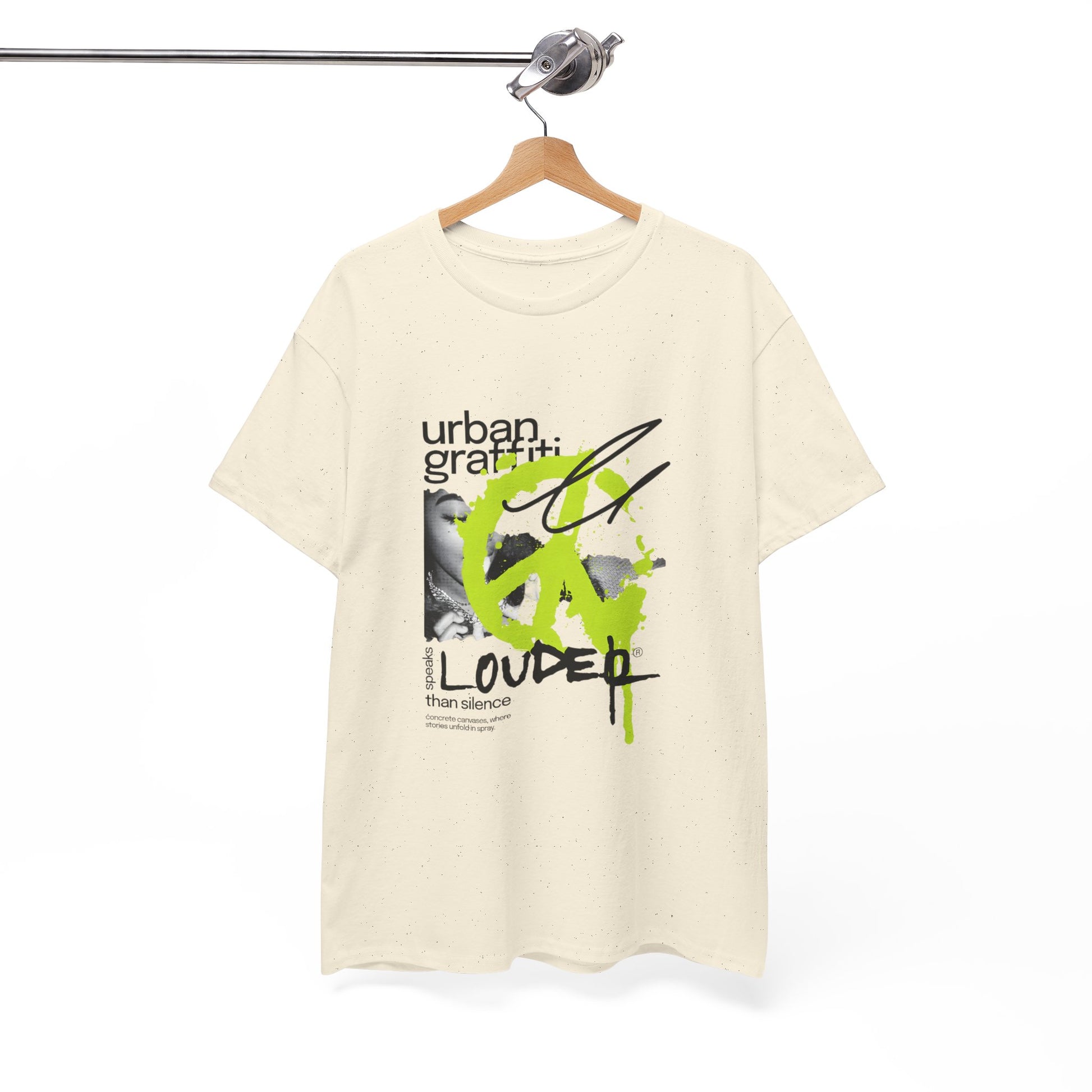 Urban Graffiti Unisex Heavy Cotton Tee | Stylish Graphic T-Shirt for Street Art Lovers - ArtShirt Couture