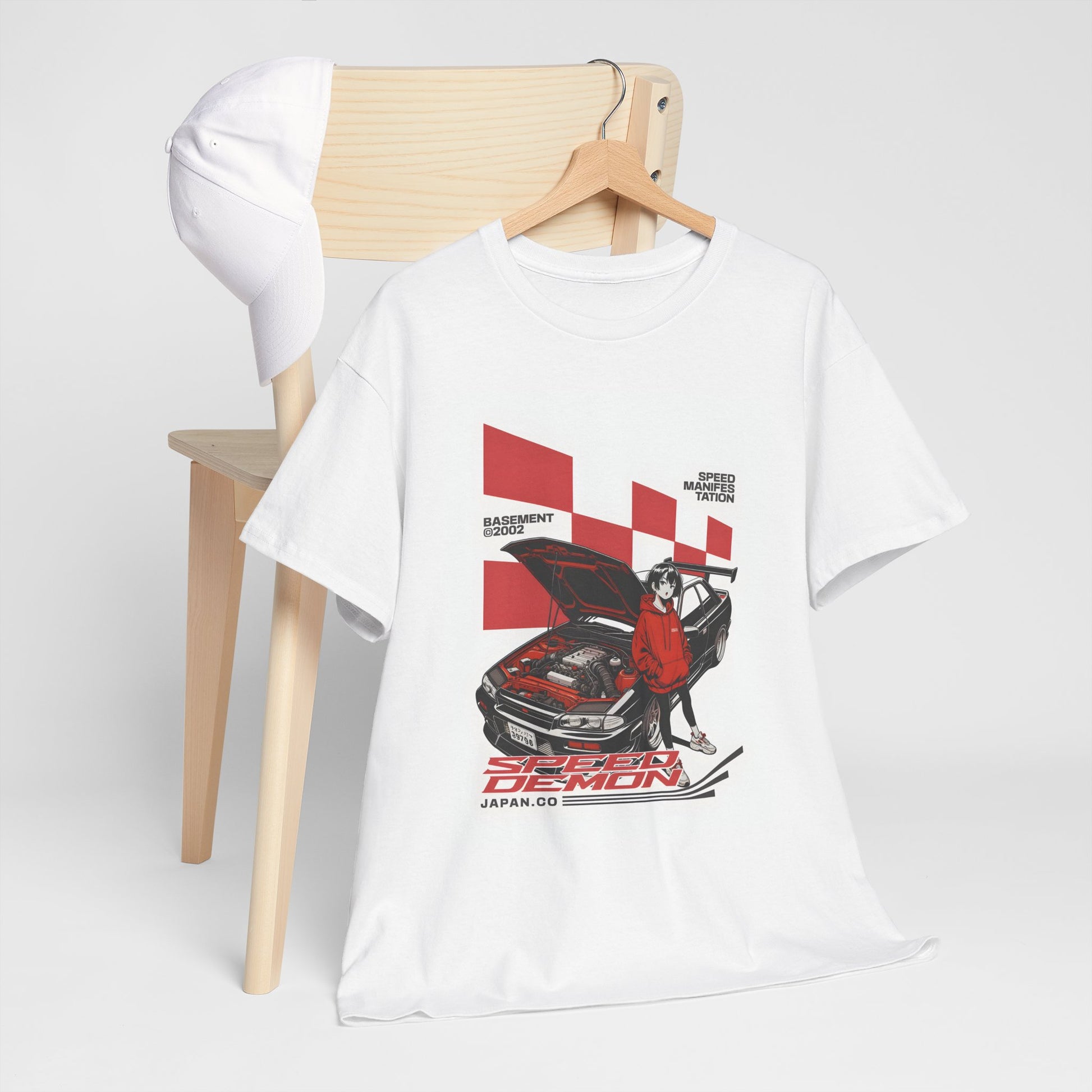 Speed Demon Unisex Heavy Cotton Tee | Stylish Graphic T-Shirt for Racing Enthusiasts - ArtShirt Couture