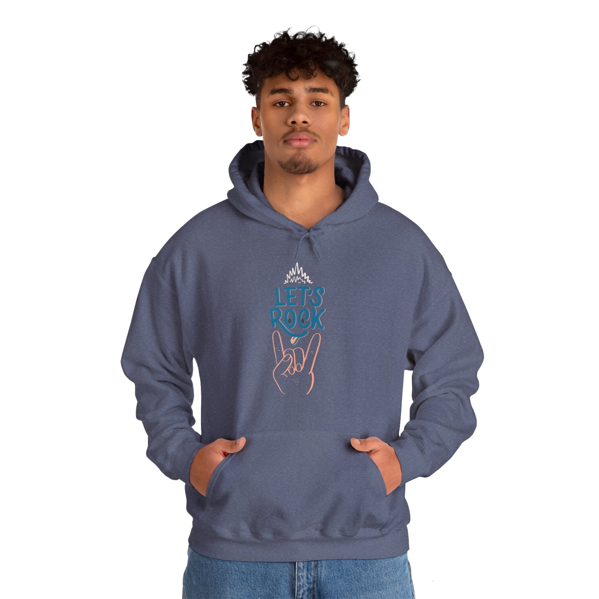 Let's Rock music designed hoodie unisex - ArtShirt Couture