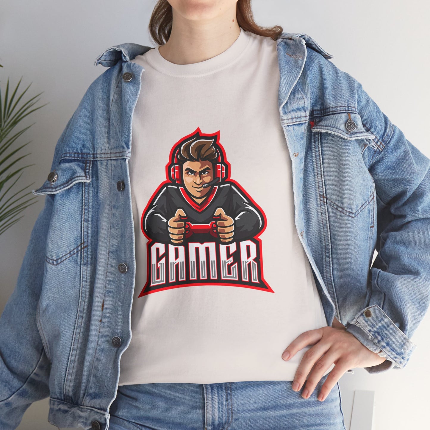 The Gamer Unisex Heavy Cotton Tee | Stylish Graphic T-Shirt for Gaming Enthusiasts - ArtShirt Couture