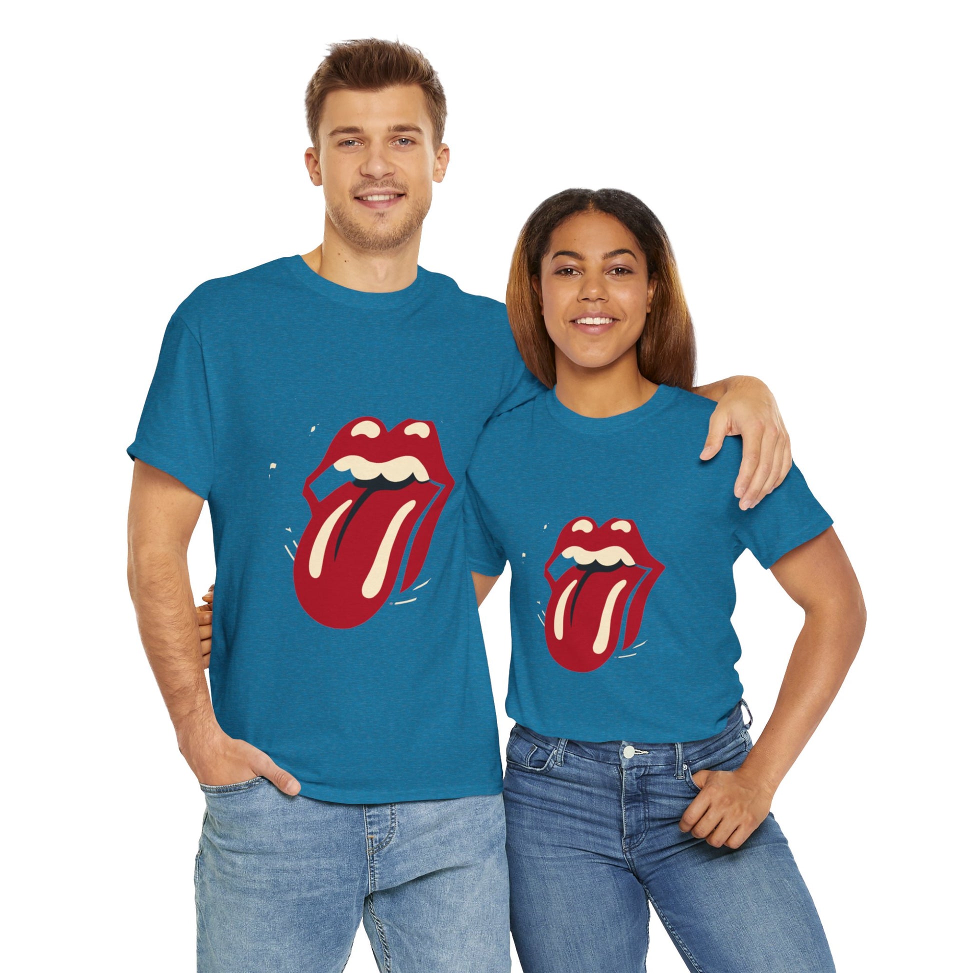 The Stone Tongue Unisex Heavy Cotton Tee | Edgy Graphic T-Shirt for Rock Music Fans - ArtShirt Couture
