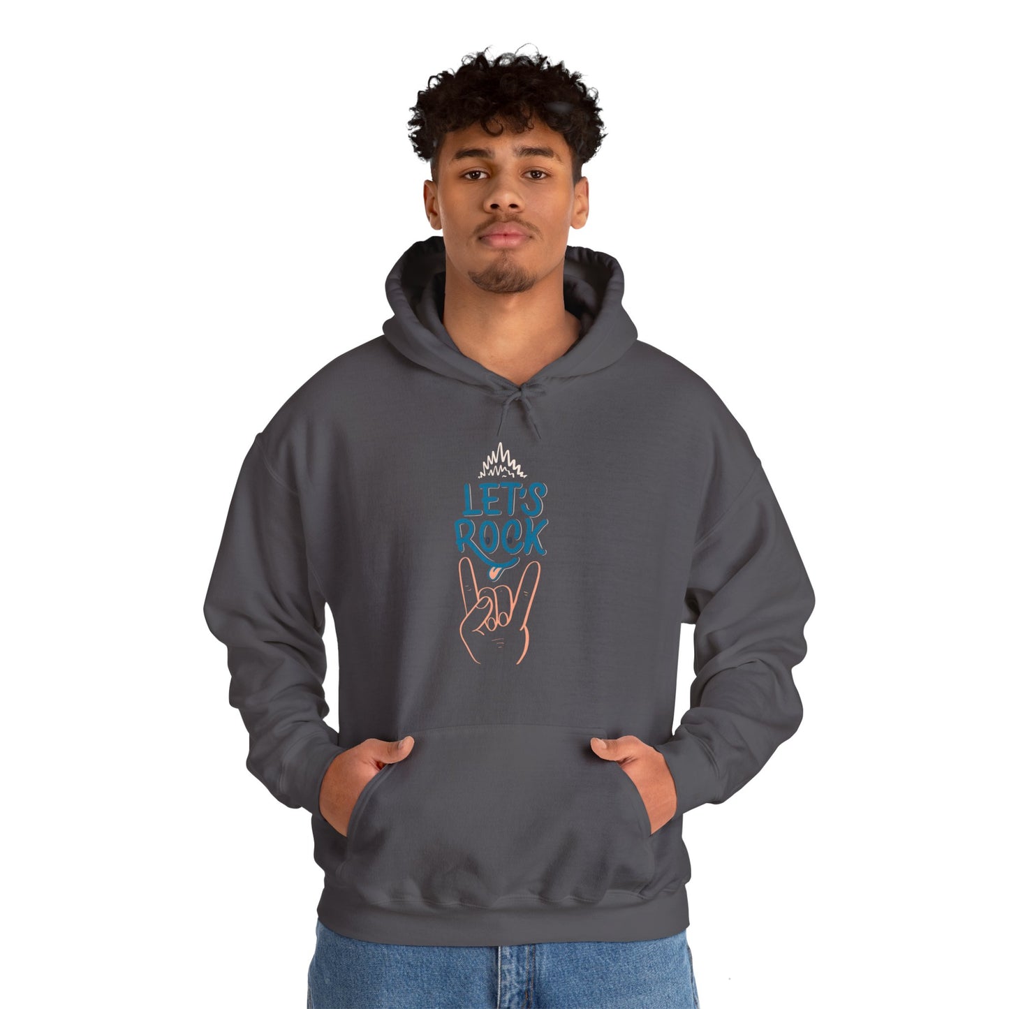 Let's Rock music designed hoodie unisex - ArtShirt Couture