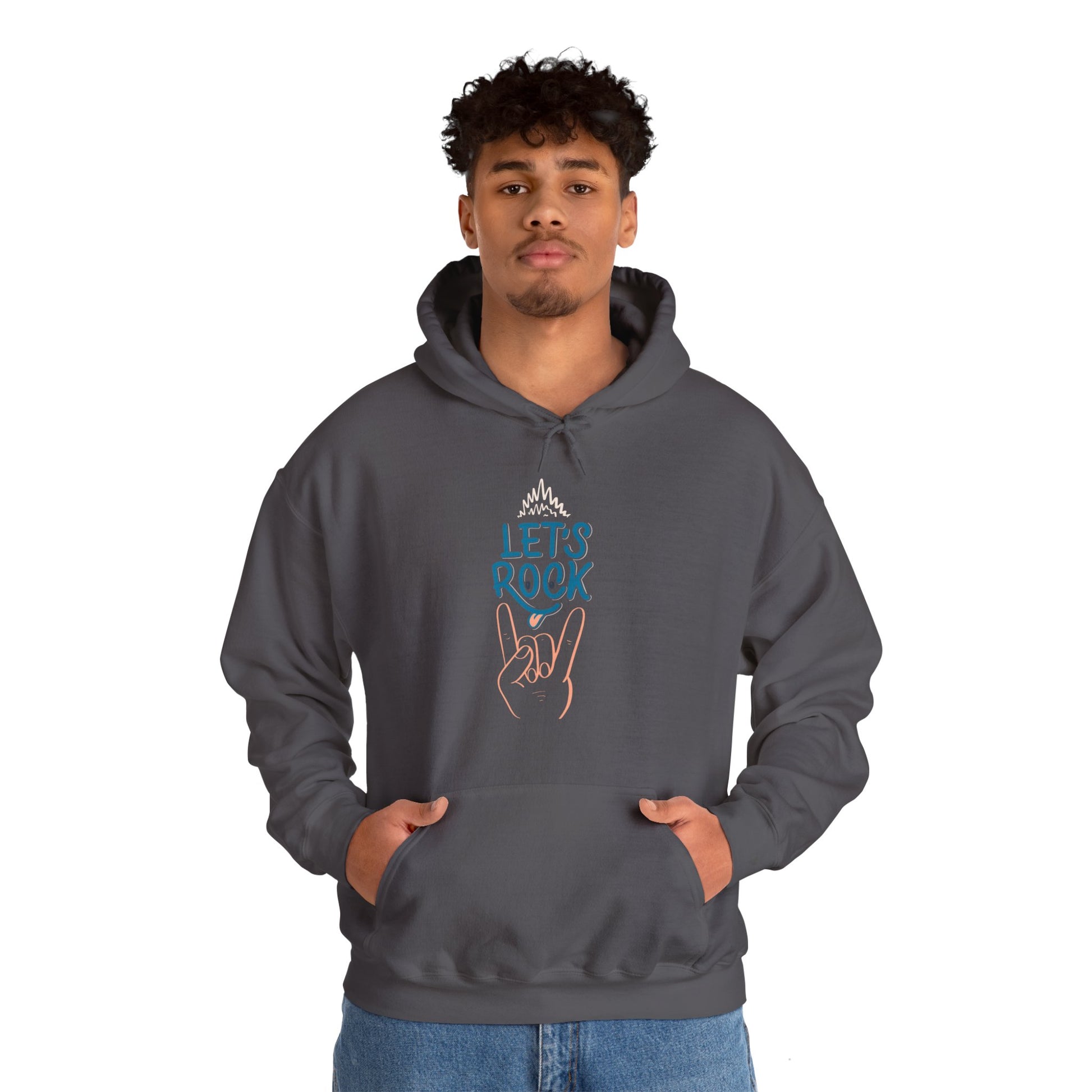 Let's Rock music designed hoodie unisex - ArtShirt Couture
