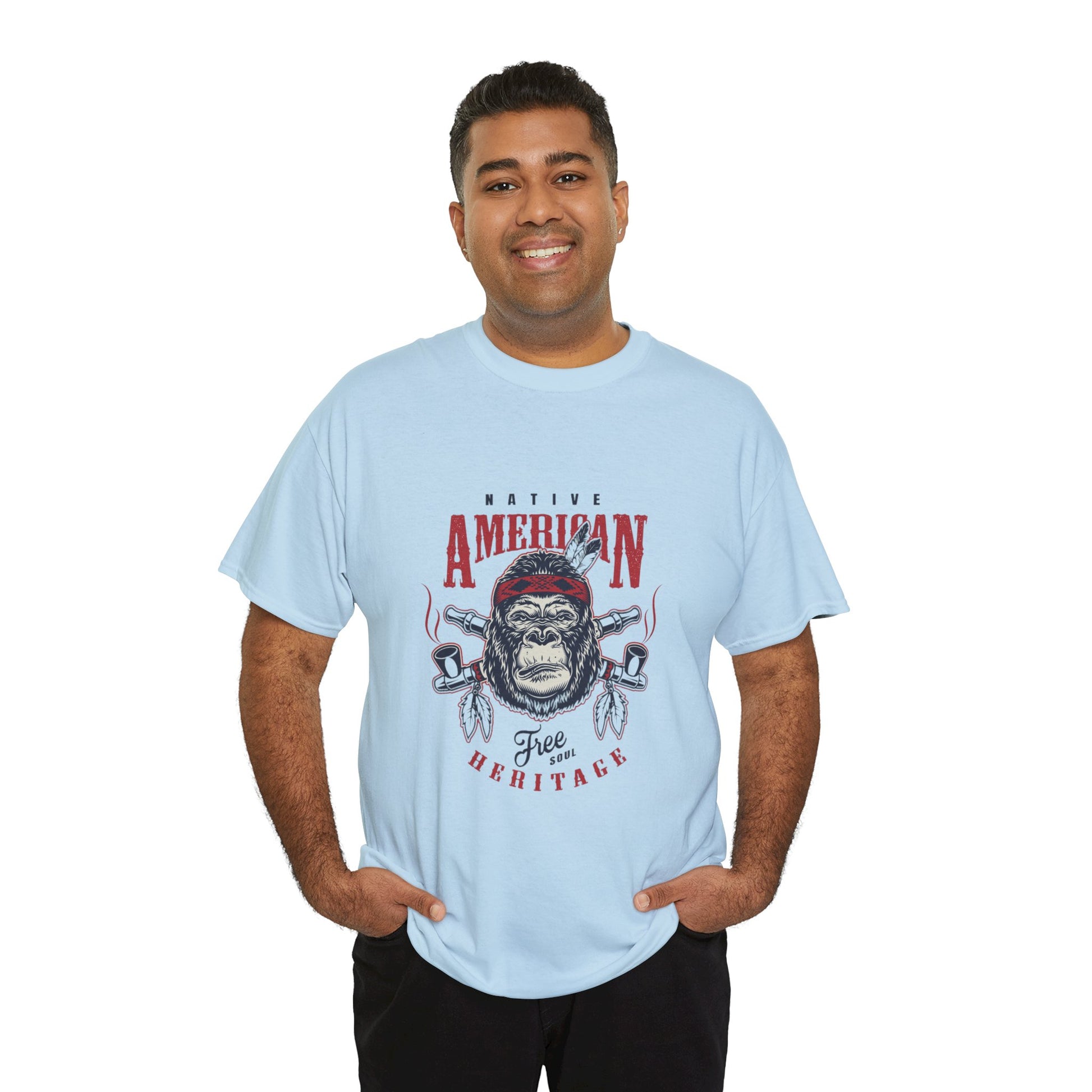 Native American graphic Unisex Heavy Cotton Tee - ArtShirt Couture