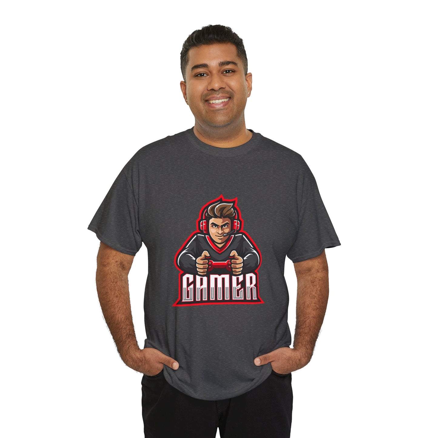 The Gamer Unisex Heavy Cotton Tee | Stylish Graphic T-Shirt for Gaming Enthusiasts - ArtShirt Couture