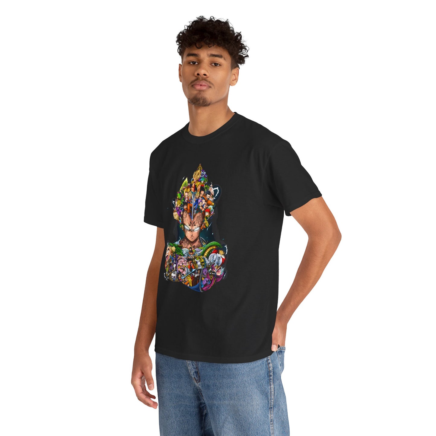 Dragonball V4 Unisex Heavy Cotton Tee | Trendy Graphic T-Shirt for Fans - ArtShirt Couture