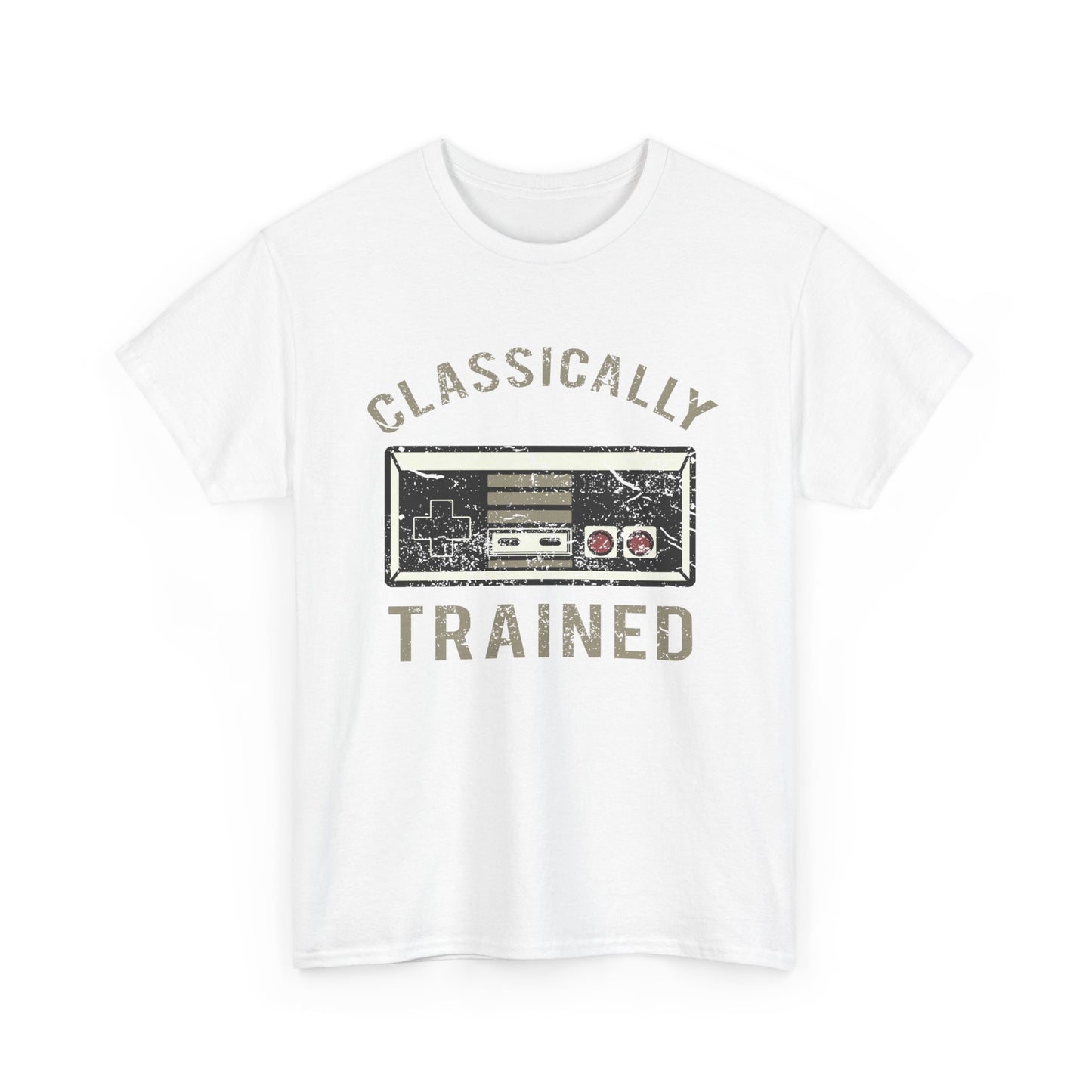 The Classically Trained and Distressed Unisex Heavy Cotton Tee | Vintage-Inspired Graphic T-Shirt for Art Lovers - ArtShirt Couture