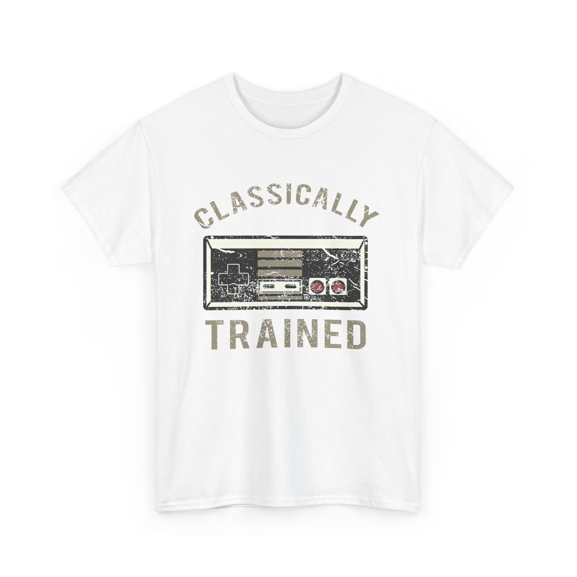 The Classically Trained and Distressed Unisex Heavy Cotton Tee | Vintage-Inspired Graphic T-Shirt for Art Lovers - ArtShirt Couture