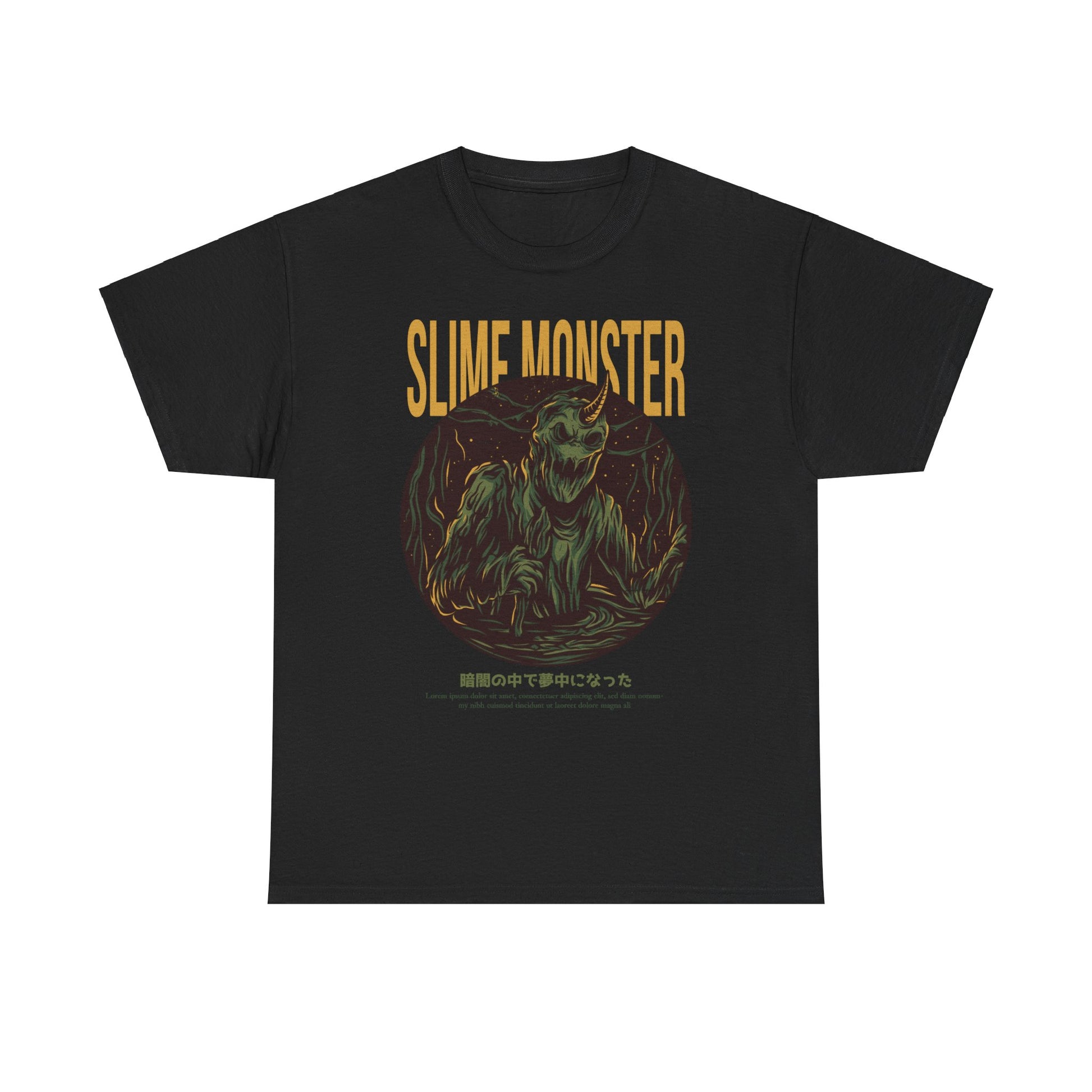 Slime Monster Unisex Heavy Cotton Tee | Fun Graphic T-Shirt for Kids and Monster Lovers - ArtShirt Couture