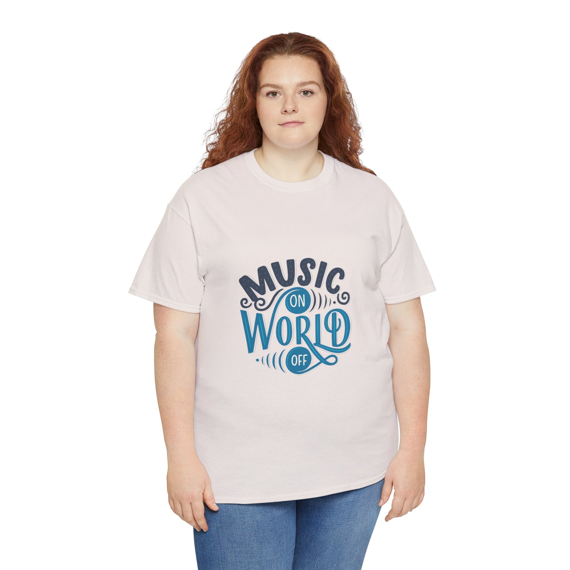 Music World Unisex Heavy Graphic Cotton Tee - ArtShirt Couture