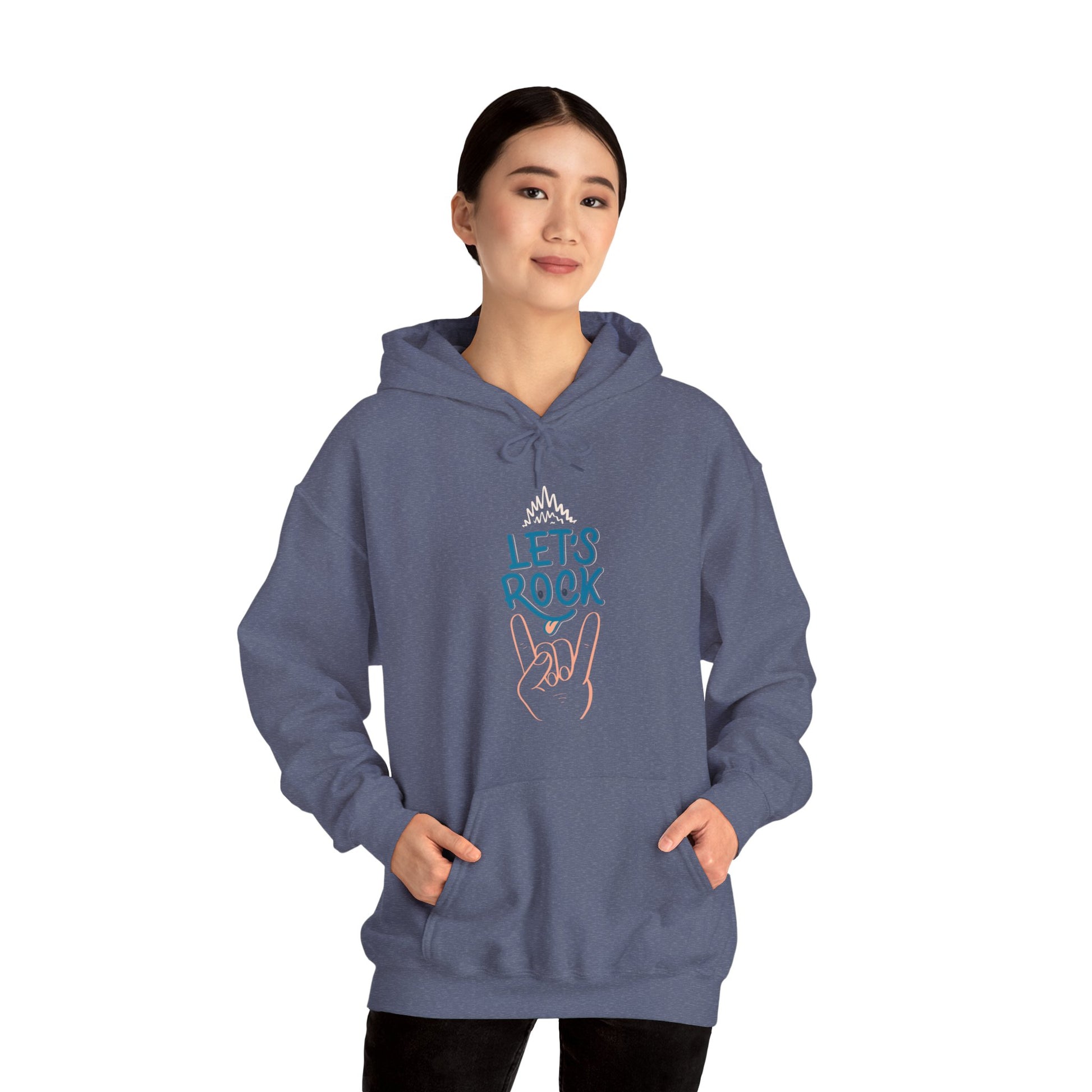 Let's Rock music designed hoodie unisex - ArtShirt Couture
