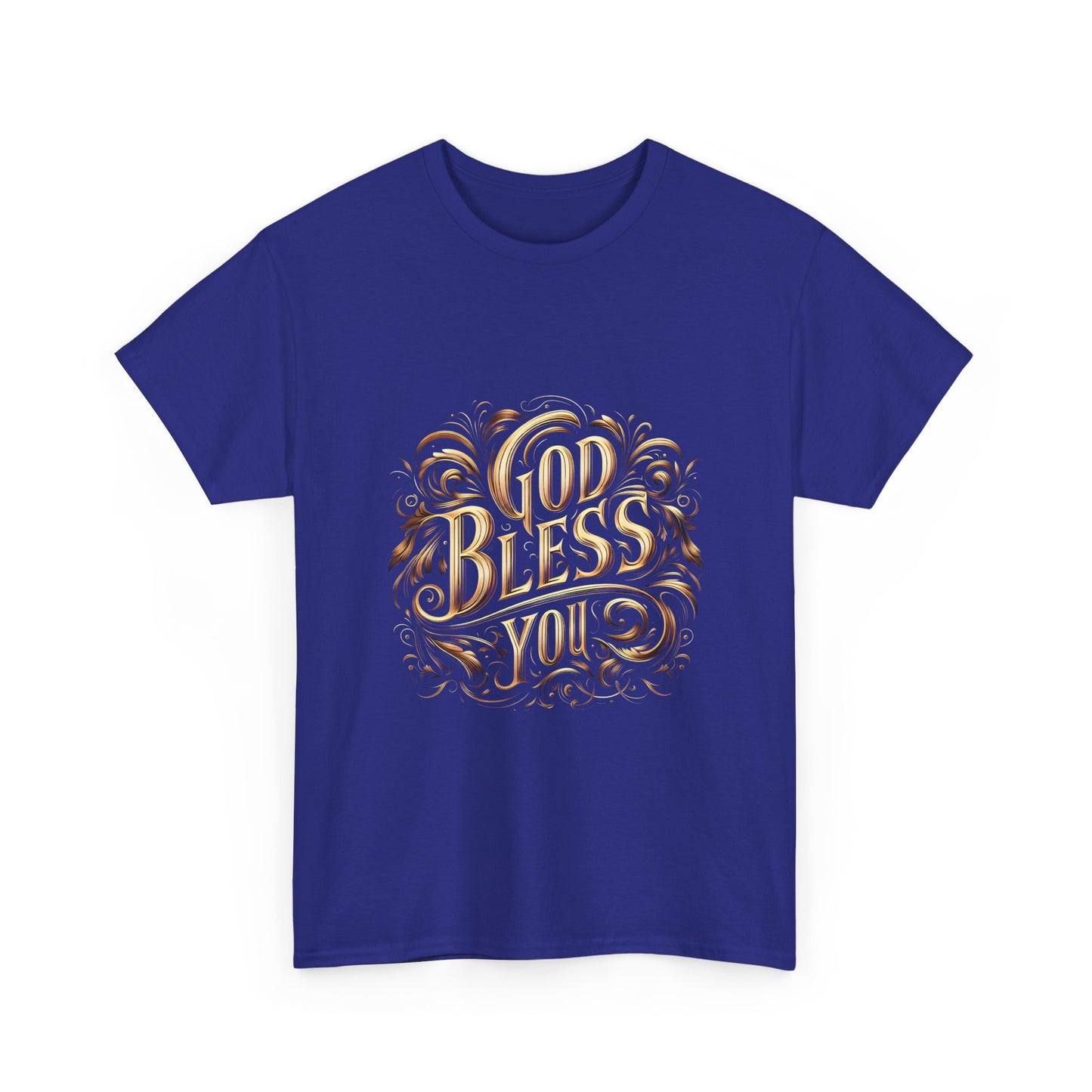 God Bless You Unisex Heavy Cotton Tee | Inspirational Graphic T-Shirt - Artshirtcouture