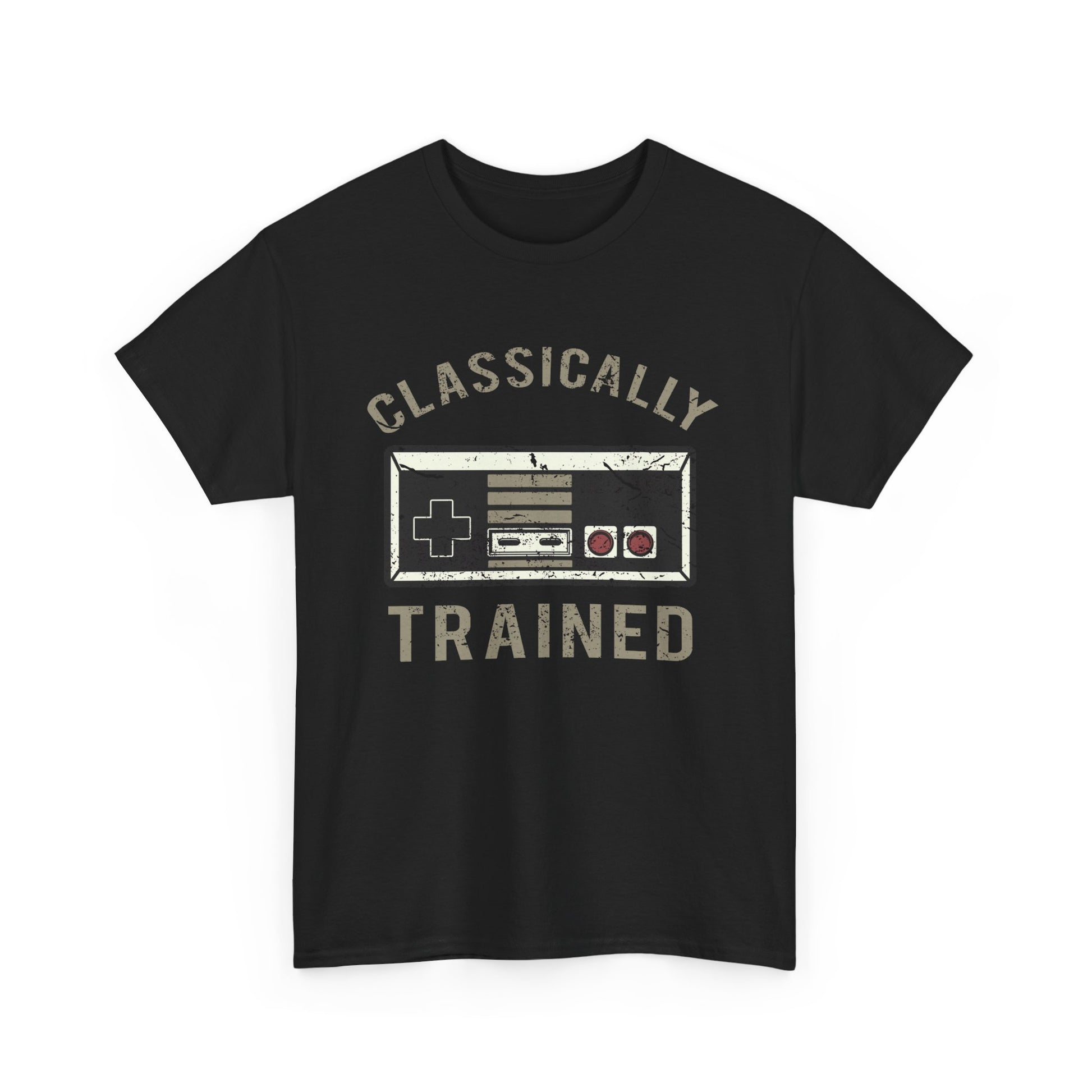 The Classically Trained and Distressed Unisex Heavy Cotton Tee | Vintage-Inspired Graphic T-Shirt for Art Lovers - ArtShirt Couture