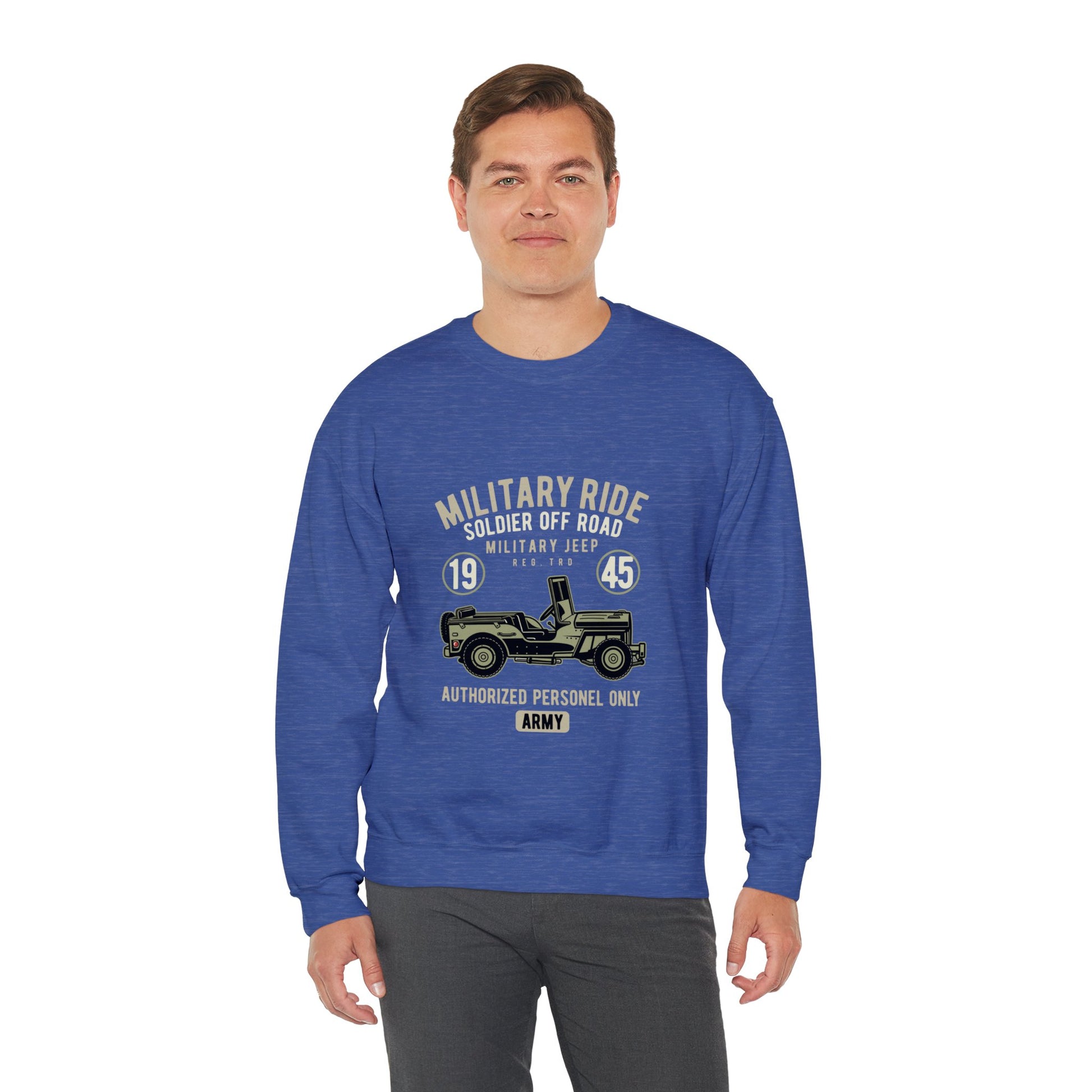 Military ride Unisex Heavy Blend™ Crewneck Sweatshirt - ArtShirt Couture