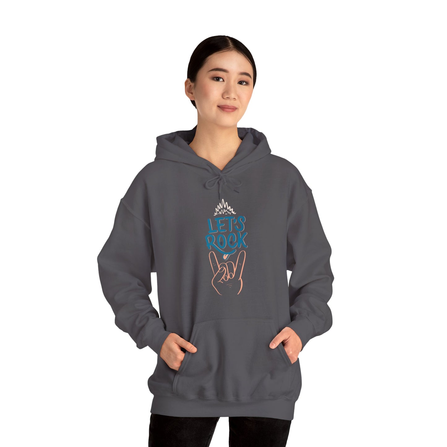 Let's Rock music designed hoodie unisex - ArtShirt Couture