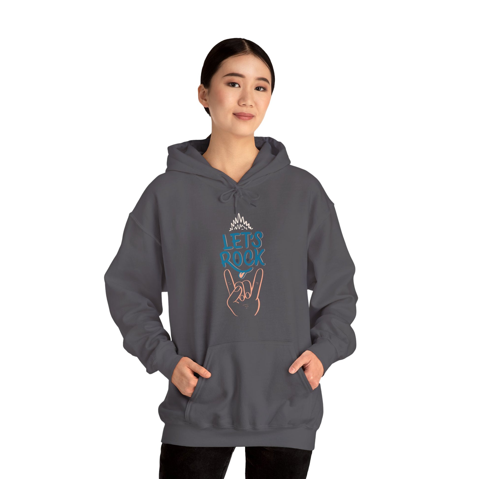 Let's Rock music designed hoodie unisex - ArtShirt Couture