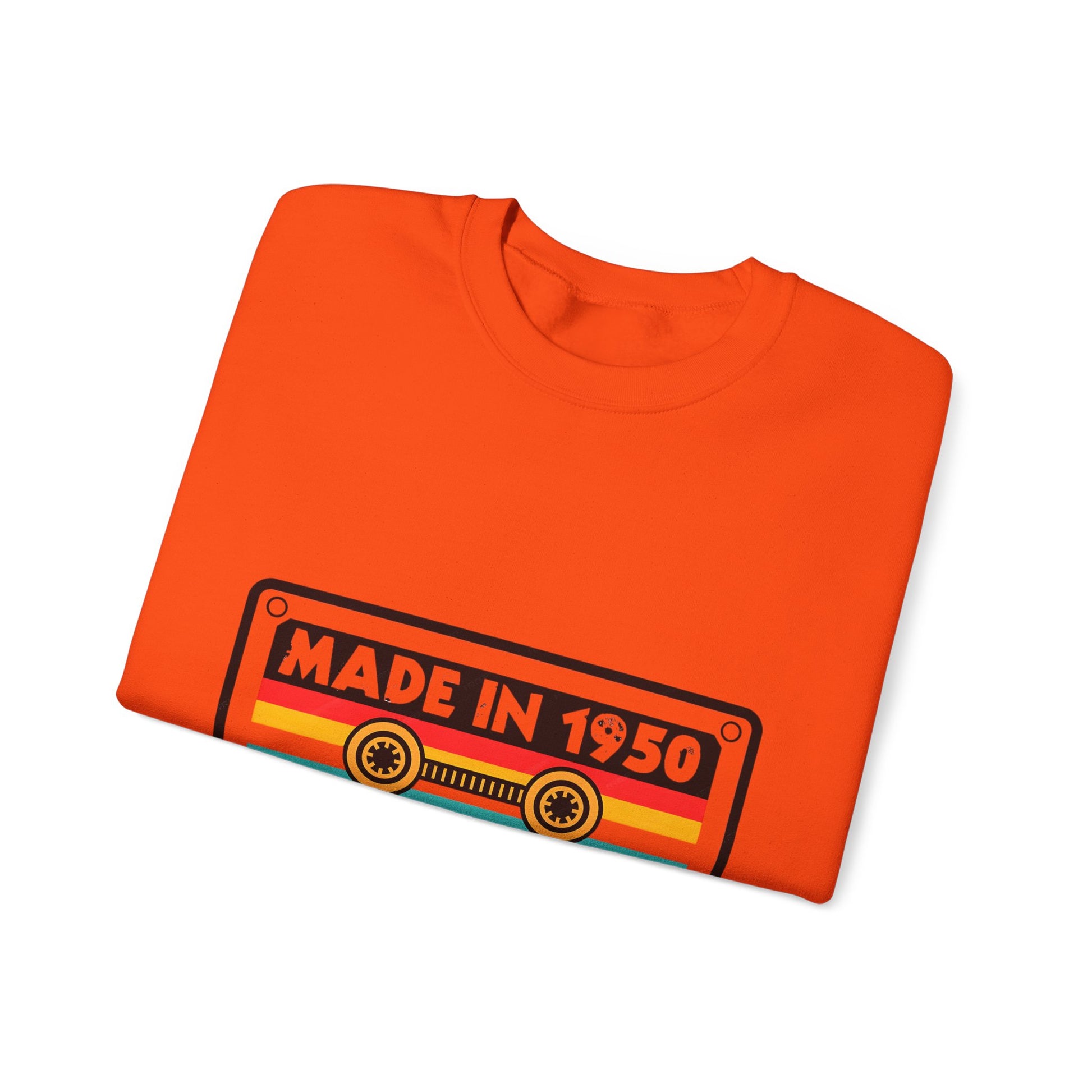 Vintage 1950s Old Tape Cassette Unisex Heavy Blend™ Crewneck Sweatshirt | Retro Graphic Sweatshirt - ArtShirt Couture