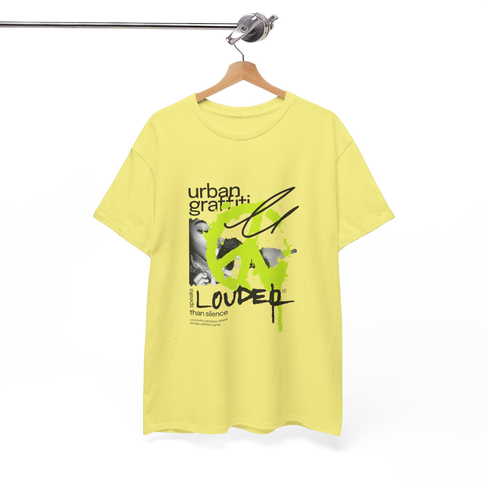 Urban Graffiti Unisex Heavy Cotton Tee | Stylish Graphic T-Shirt for Street Art Lovers - ArtShirt Couture