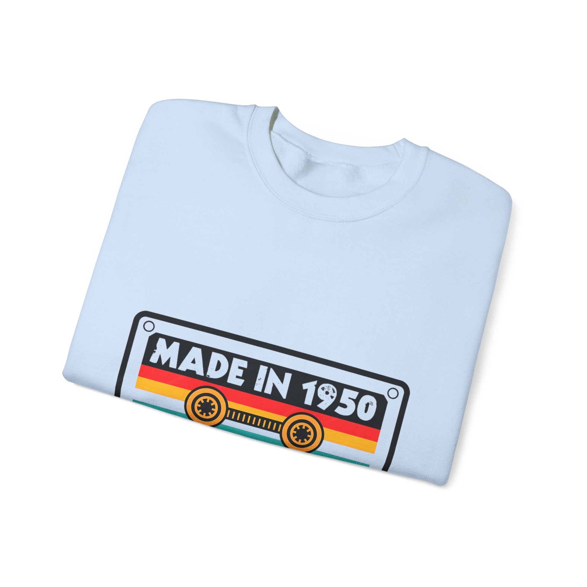 Vintage 1950s Old Tape Cassette Unisex Heavy Blend™ Crewneck Sweatshirt | Retro Graphic Sweatshirt - ArtShirt Couture