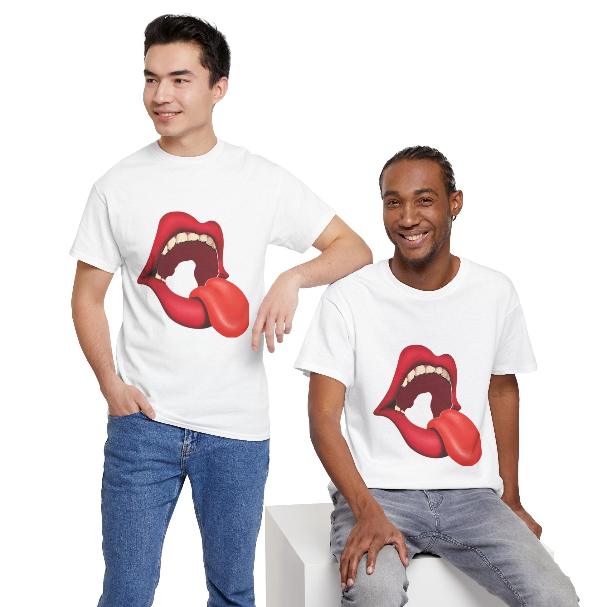 The Stones Unisex Heavy Cotton Tee | Classic Graphic T-Shirt for Rock Music Lovers - ArtShirt Couture