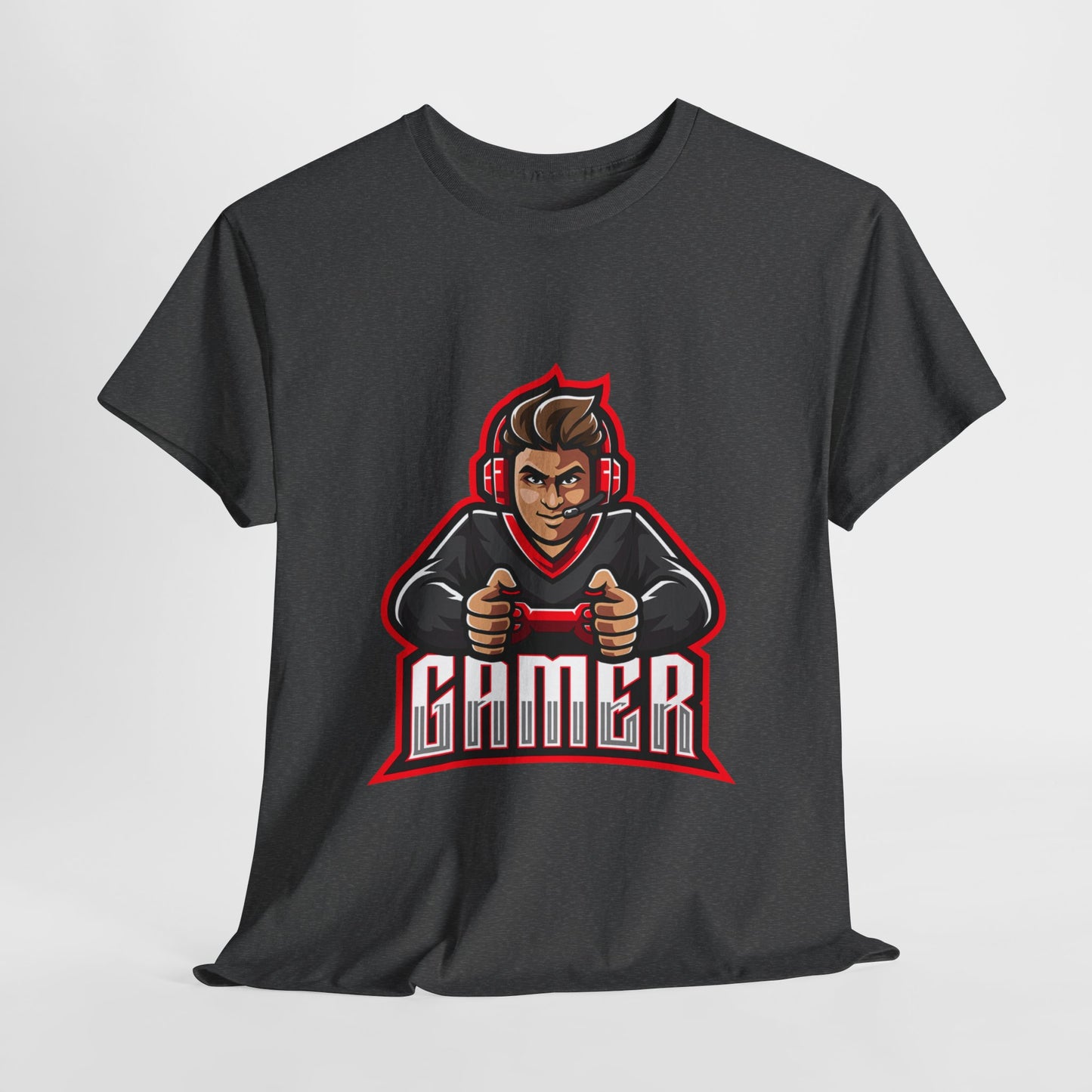 The Gamer Unisex Heavy Cotton Tee | Stylish Graphic T-Shirt for Gaming Enthusiasts - ArtShirt Couture