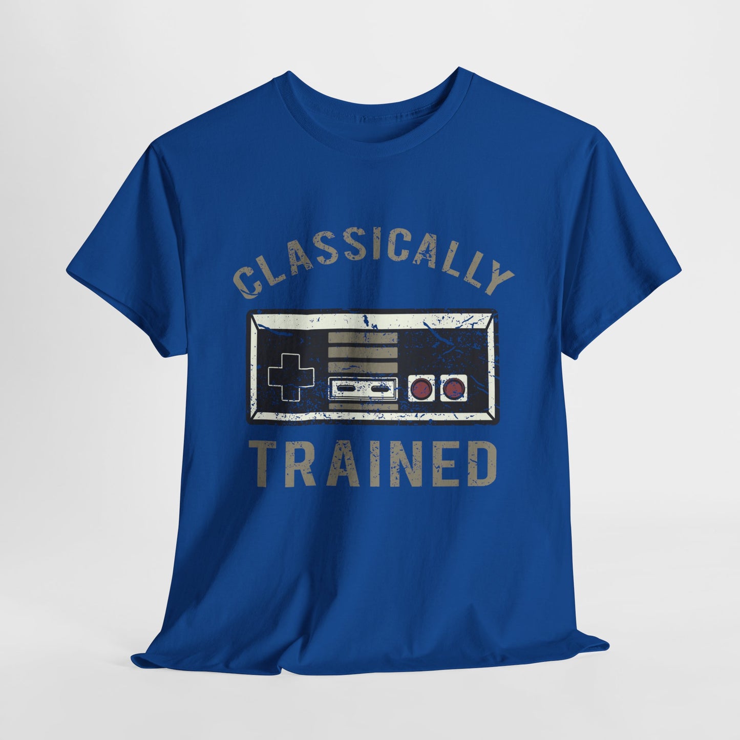 The Classically Trained and Distressed Unisex Heavy Cotton Tee | Vintage-Inspired Graphic T-Shirt for Art Lovers - ArtShirt Couture