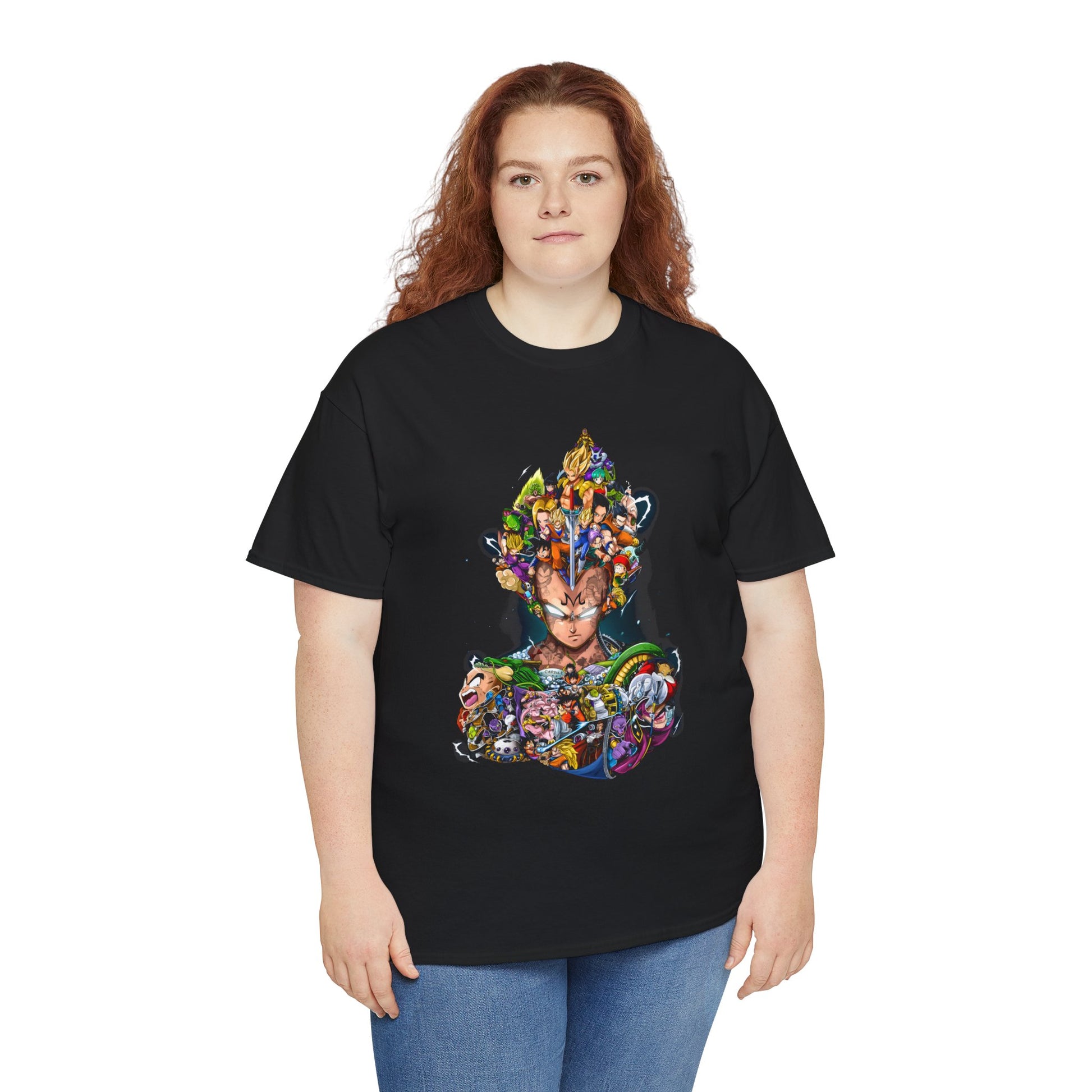 Dragonball V4 Unisex Heavy Cotton Tee | Trendy Graphic T-Shirt for Fans - ArtShirt Couture