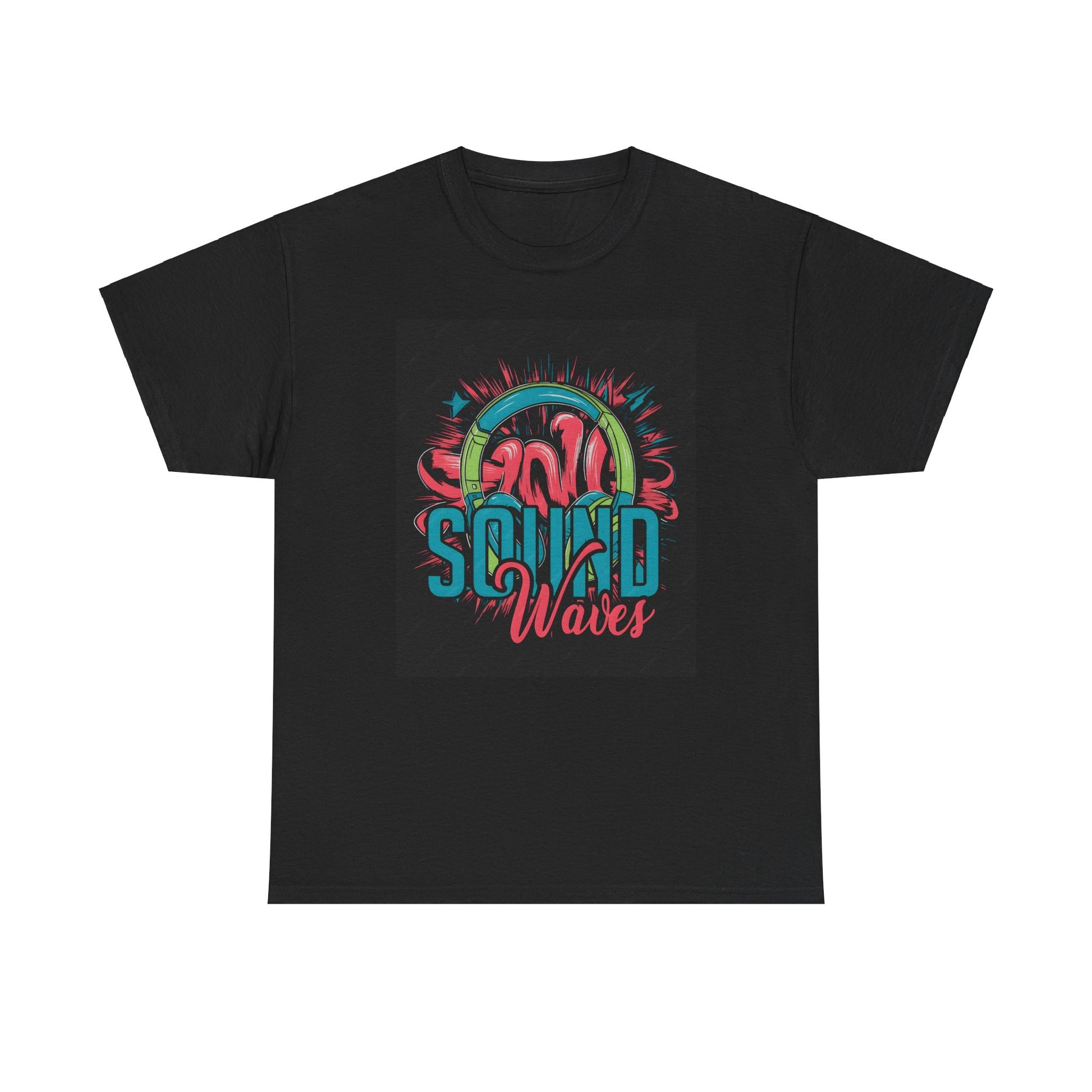 Sound Waves Unisex Heavy Cotton Tee | Stylish Graphic T-Shirt for Music Lovers - ArtShirt Couture