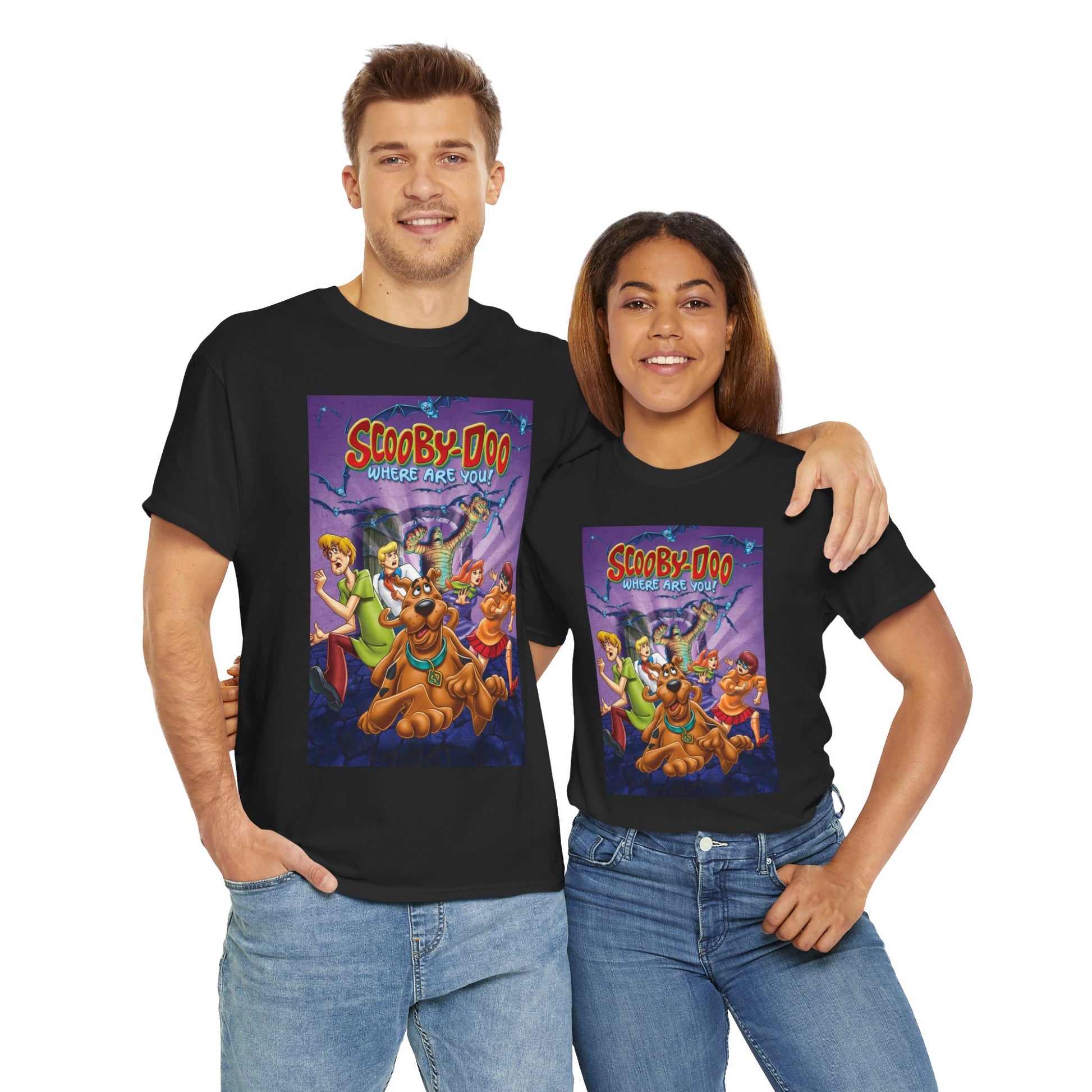 Scooby Doo Unisex Heavy Cotton Tee | Fun Graphic T-Shirt for Cartoon Fans - ArtShirt Couture