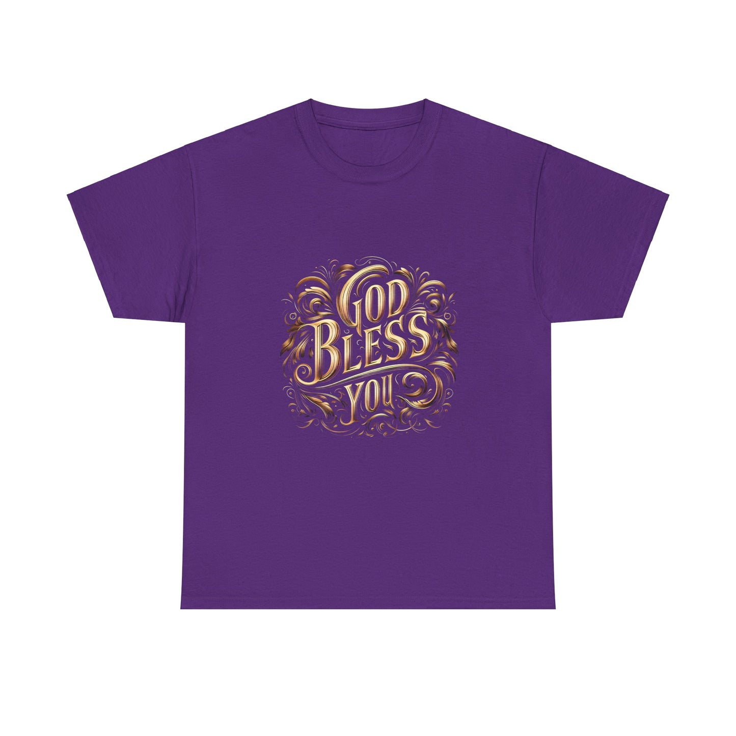 God Bless You Unisex Heavy Cotton Tee | Inspirational Graphic T-Shirt - Artshirtcouture