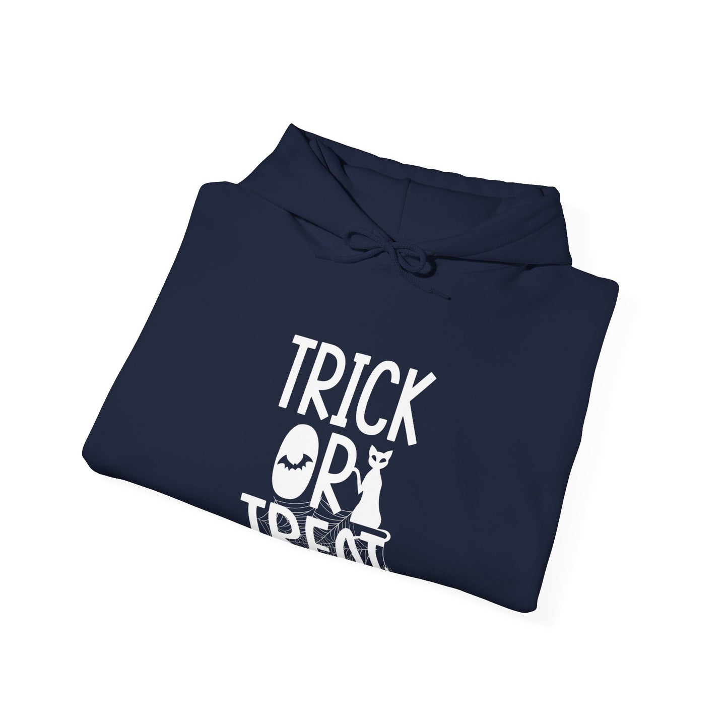 Trick or Treat Unisex Heavy Blend™ Hoodie | Halloween-Themed Sweatshirt for Spooky Fun - ArtShirt Couture