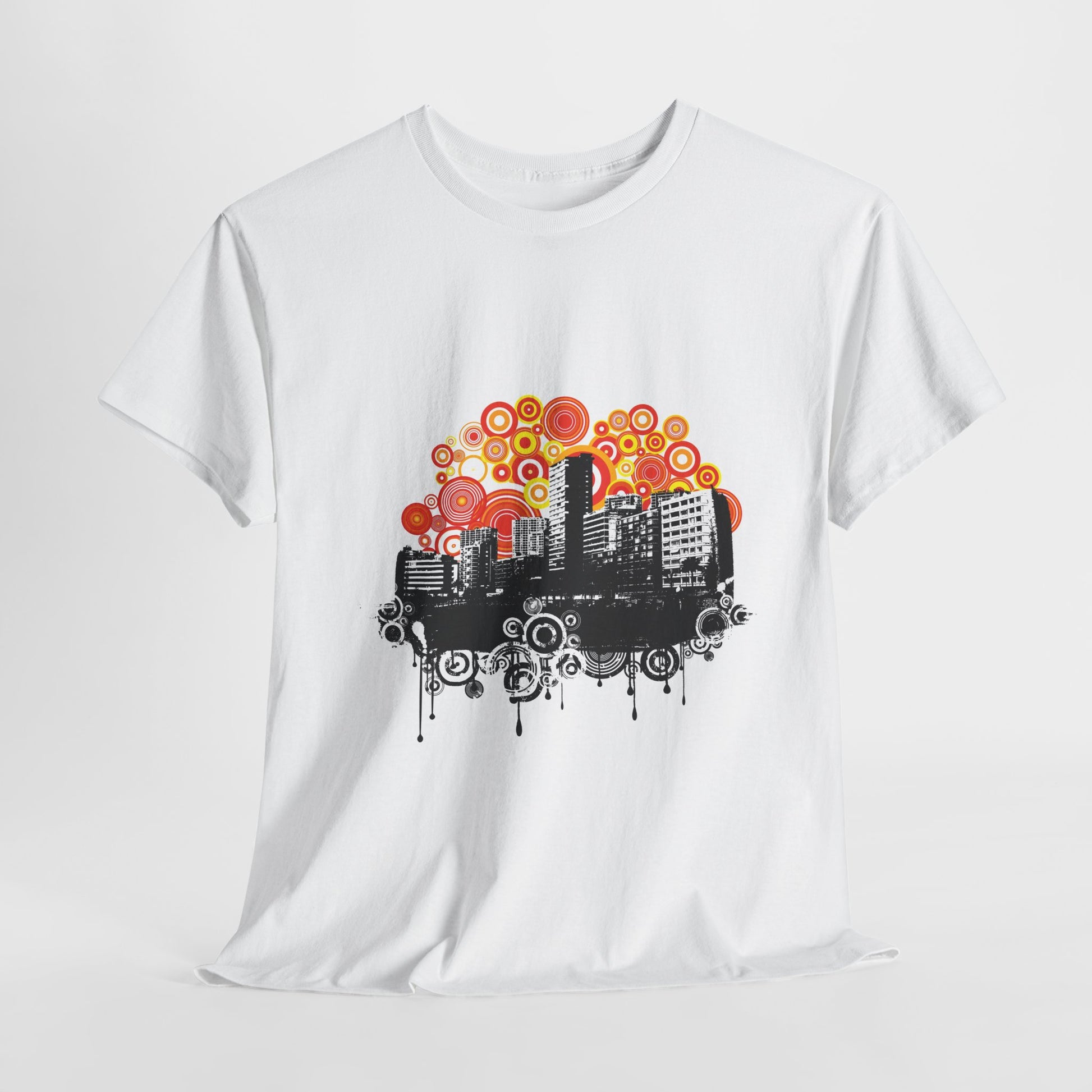 Urban City Unisex Heavy Cotton Tee | Stylish Graphic T-Shirt for City Life Enthusiasts - ArtShirt Couture