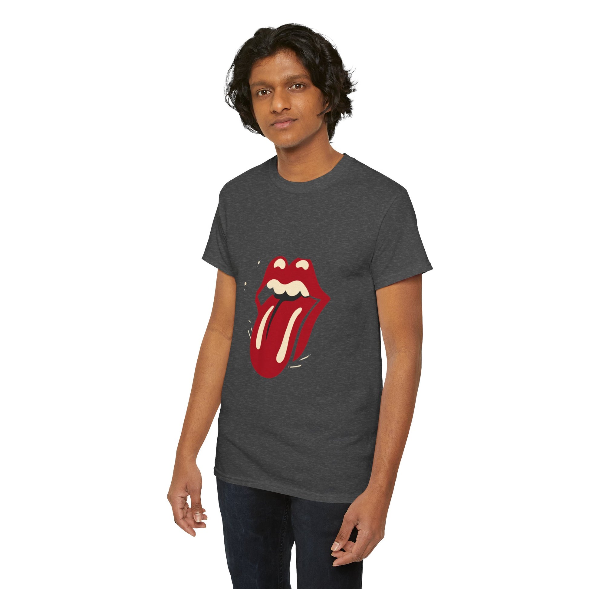 The Stone Tongue Unisex Heavy Cotton Tee | Edgy Graphic T-Shirt for Rock Music Fans - ArtShirt Couture