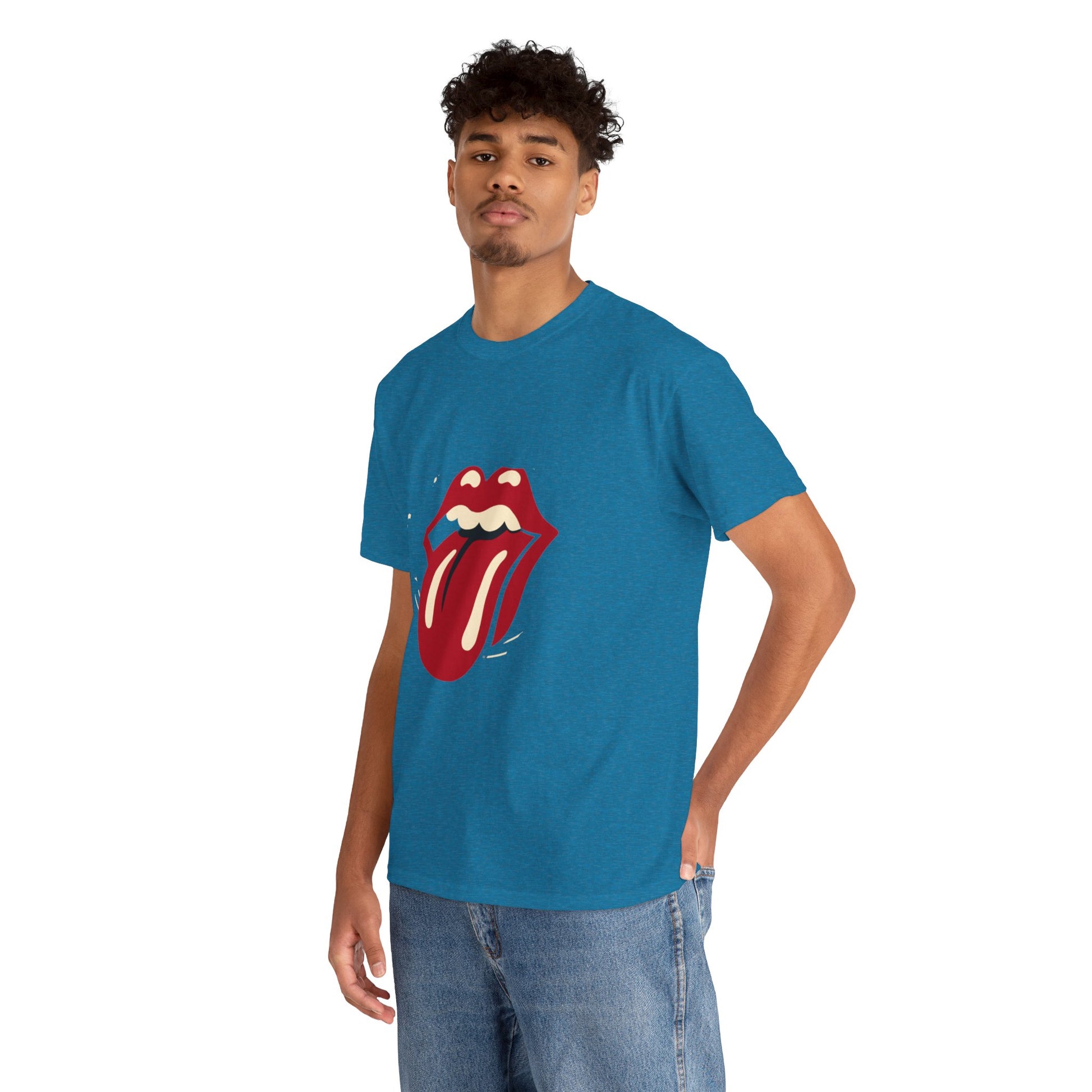 The Stone Tongue Unisex Heavy Cotton Tee | Edgy Graphic T-Shirt for Rock Music Fans - ArtShirt Couture