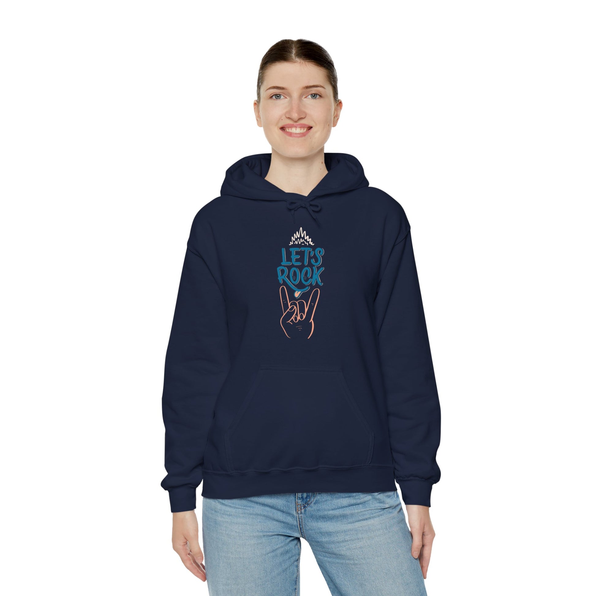 Let's Rock music designed hoodie unisex - ArtShirt Couture