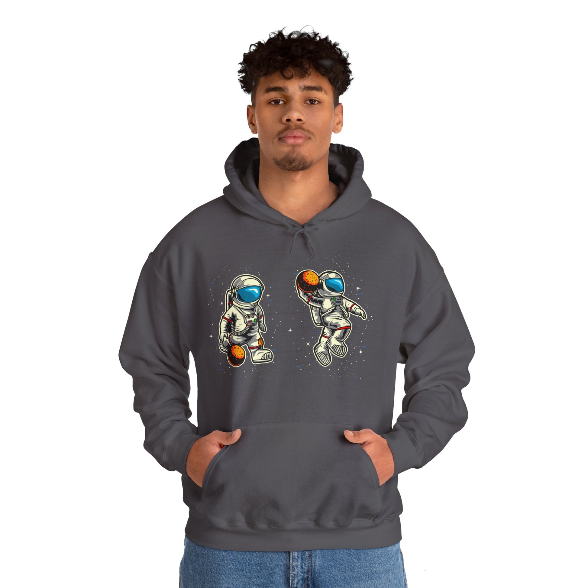 The Astronaut Unisex Heavy Blend™ Hoodie | Space-Themed Hoodie with Cool Cosmic Design - ArtShirt Couture