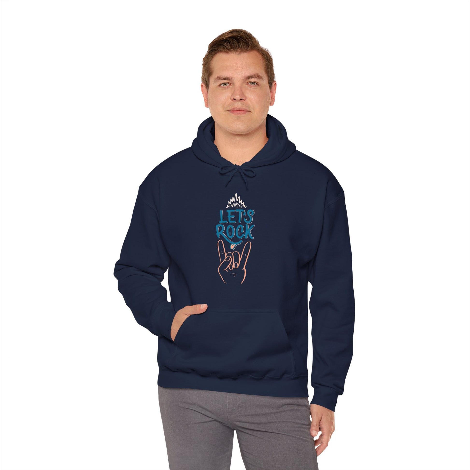 Let's Rock music designed hoodie unisex - ArtShirt Couture