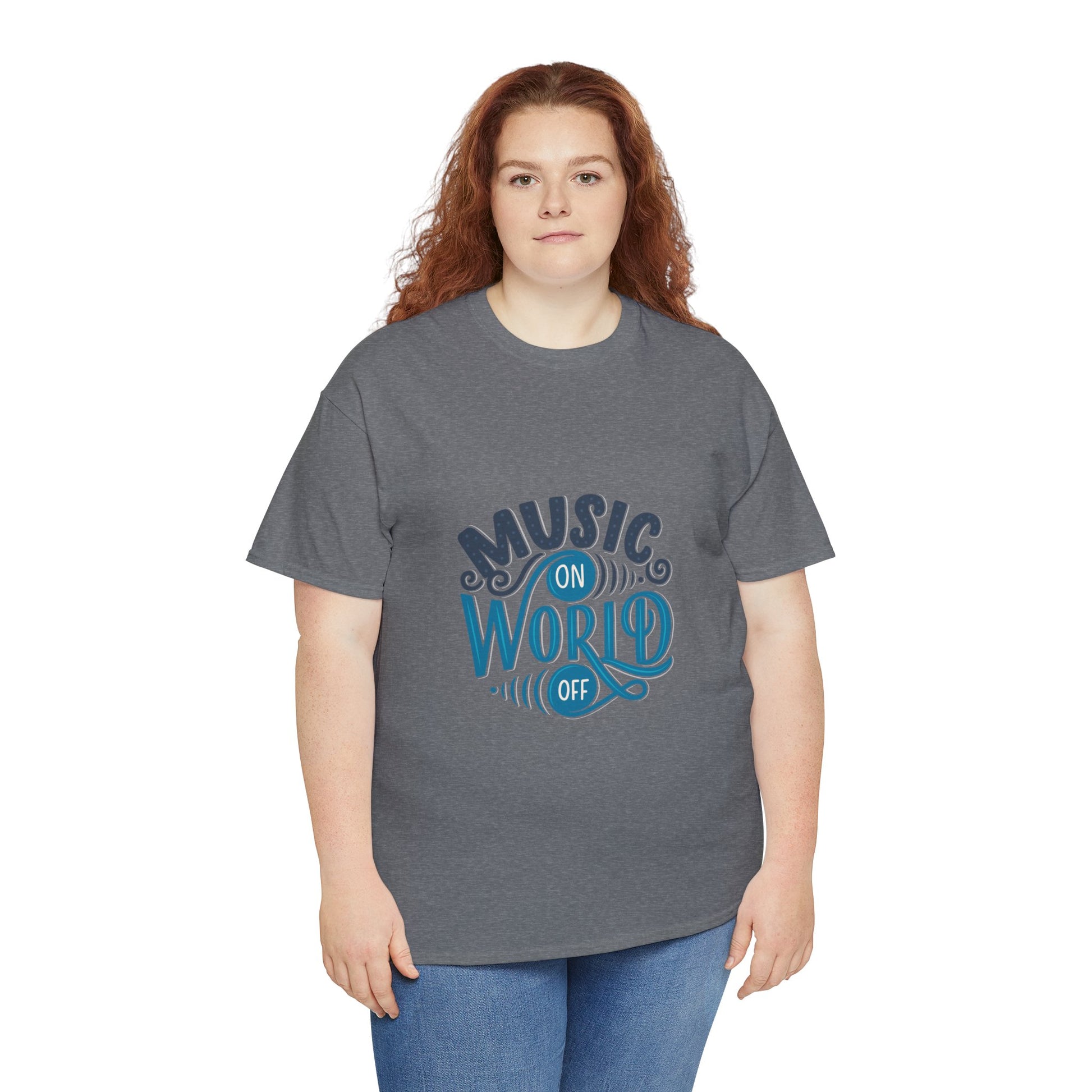 Music World Unisex Heavy Graphic Cotton Tee - ArtShirt Couture