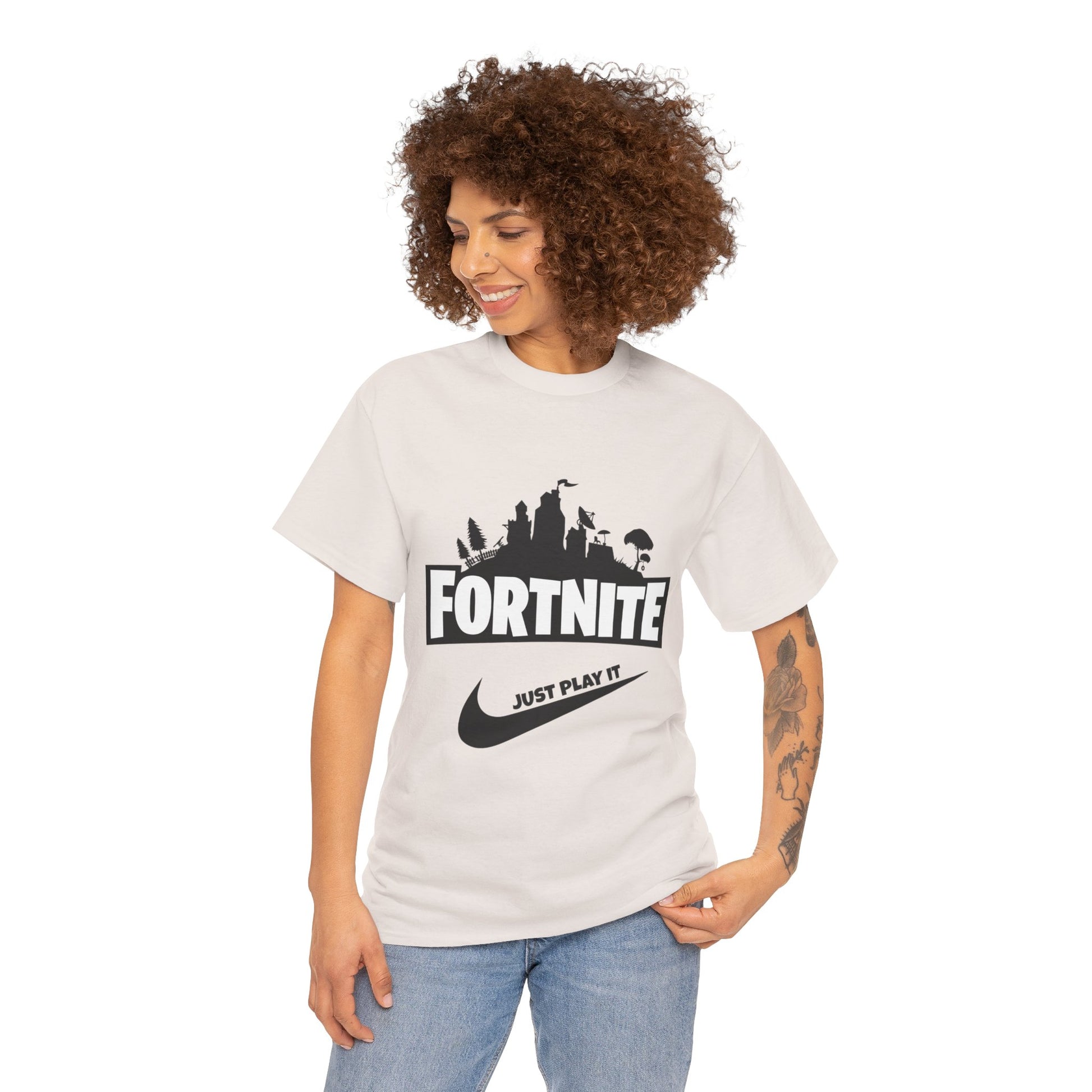 Fortnite Designed Unisex Heavy Cotton Tee | Stylish Graphic T-Shirt for Gamers - ArtShirt Couture