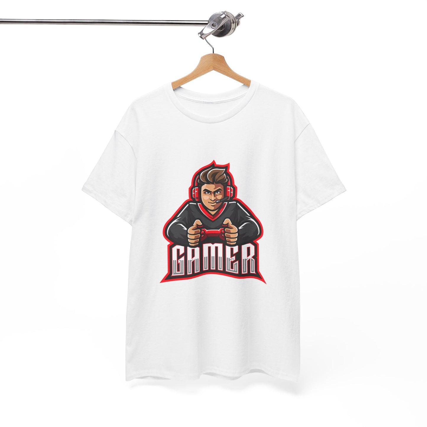 The Gamer Unisex Heavy Cotton Tee | Stylish Graphic T-Shirt for Gaming Enthusiasts - ArtShirt Couture