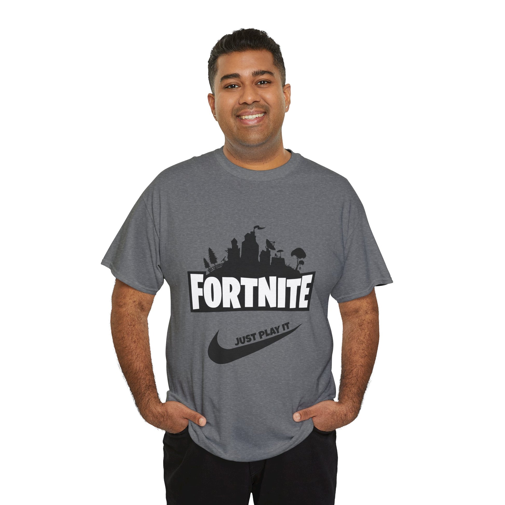 Fortnite Designed Unisex Heavy Cotton Tee | Stylish Graphic T-Shirt for Gamers - ArtShirt Couture