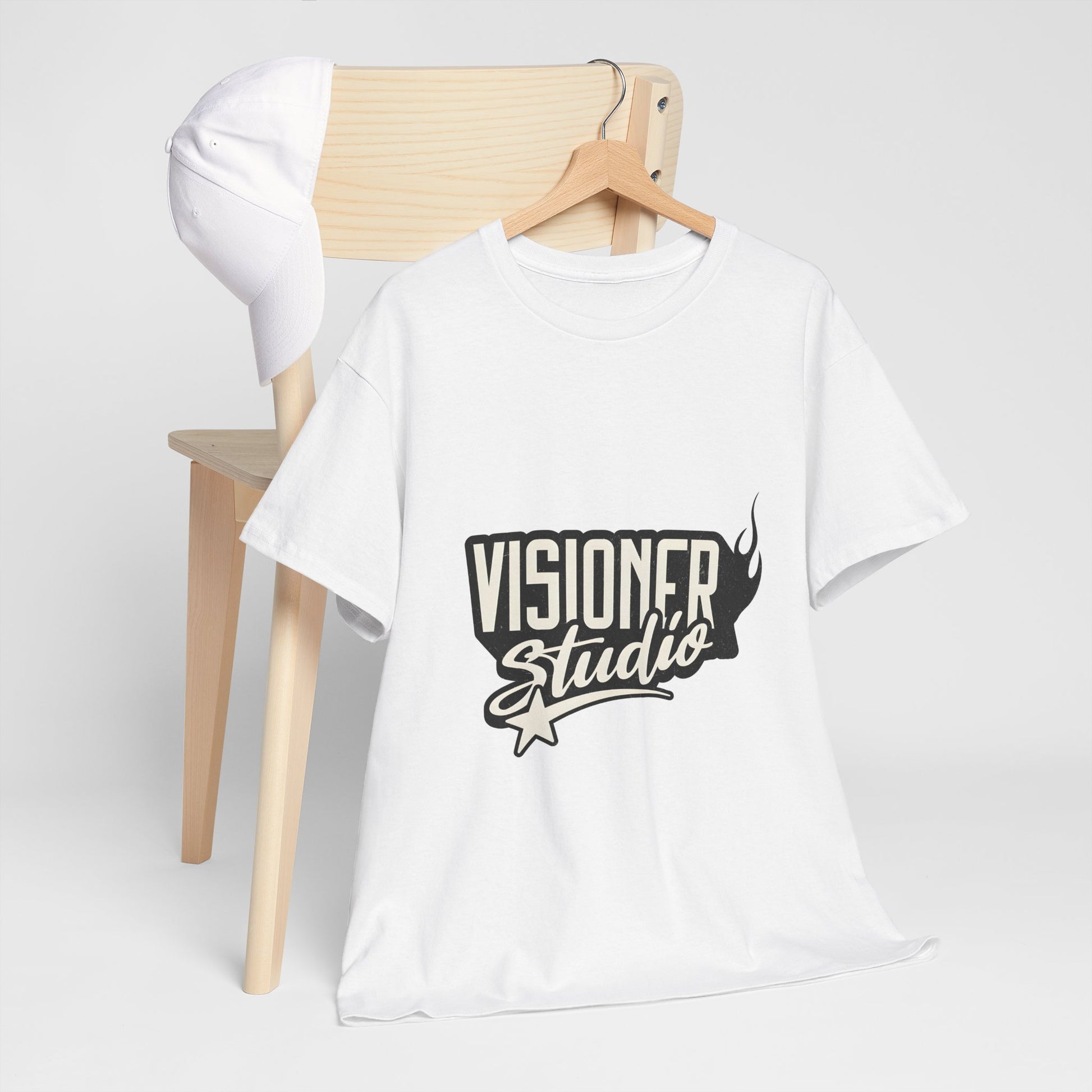 Visioner Studio Unisex Heavy Cotton Tee | Creative Graphic T-Shirt for Artistic Souls - ArtShirt Couture