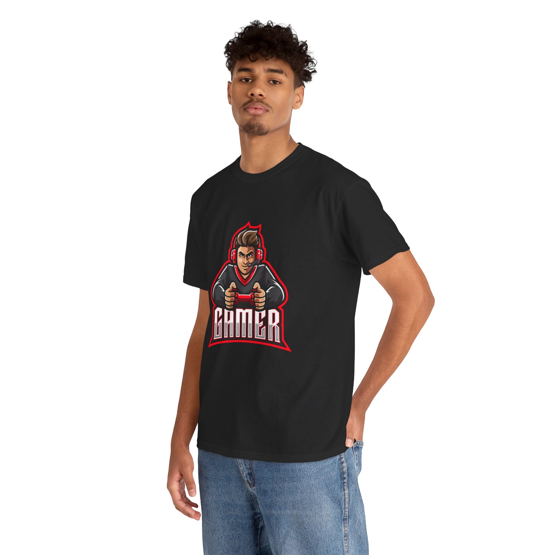 The Gamer Unisex Heavy Cotton Tee | Stylish Graphic T-Shirt for Gaming Enthusiasts - ArtShirt Couture