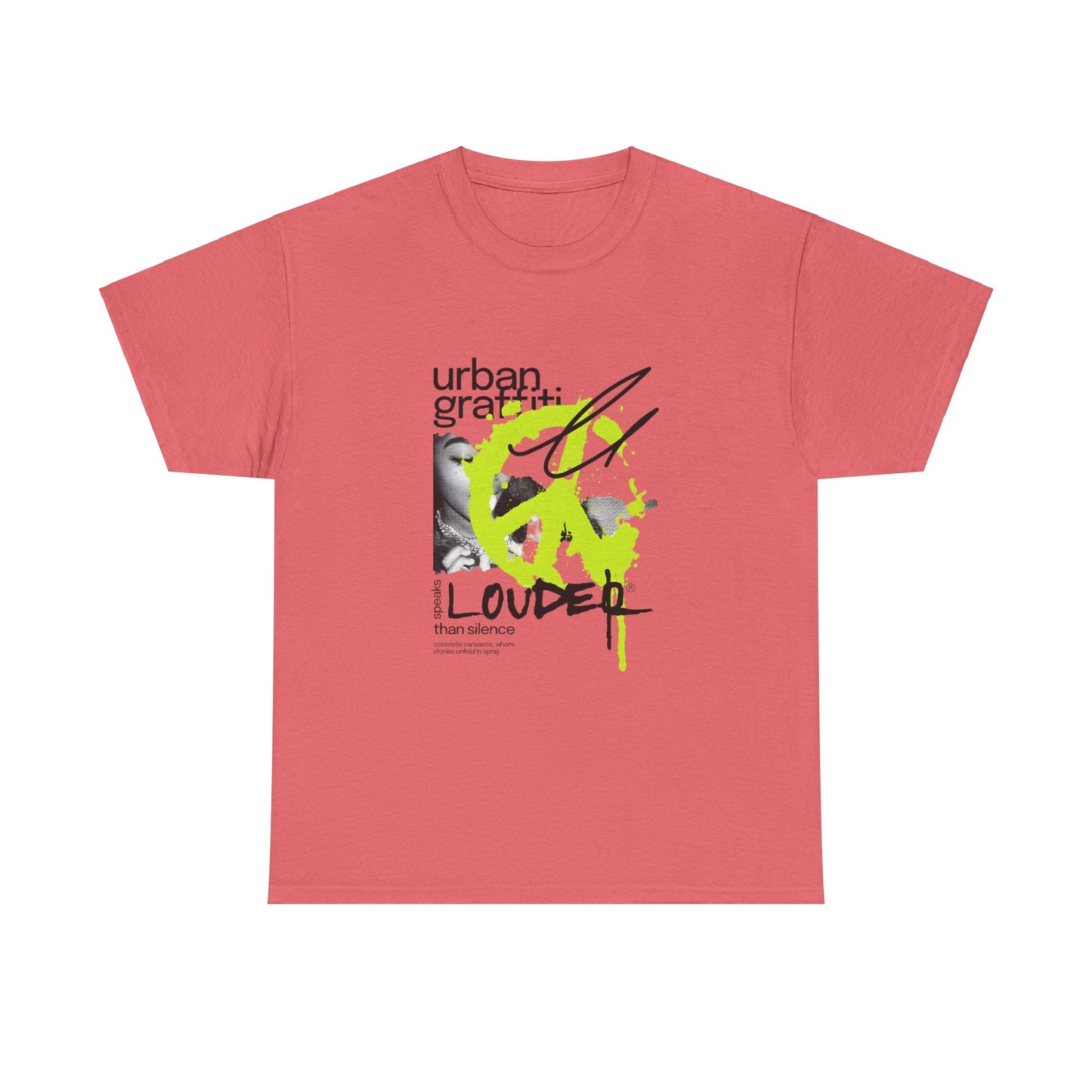 Urban Graffiti Unisex Heavy Cotton Tee | Stylish Graphic T-Shirt for Street Art Lovers - ArtShirt Couture