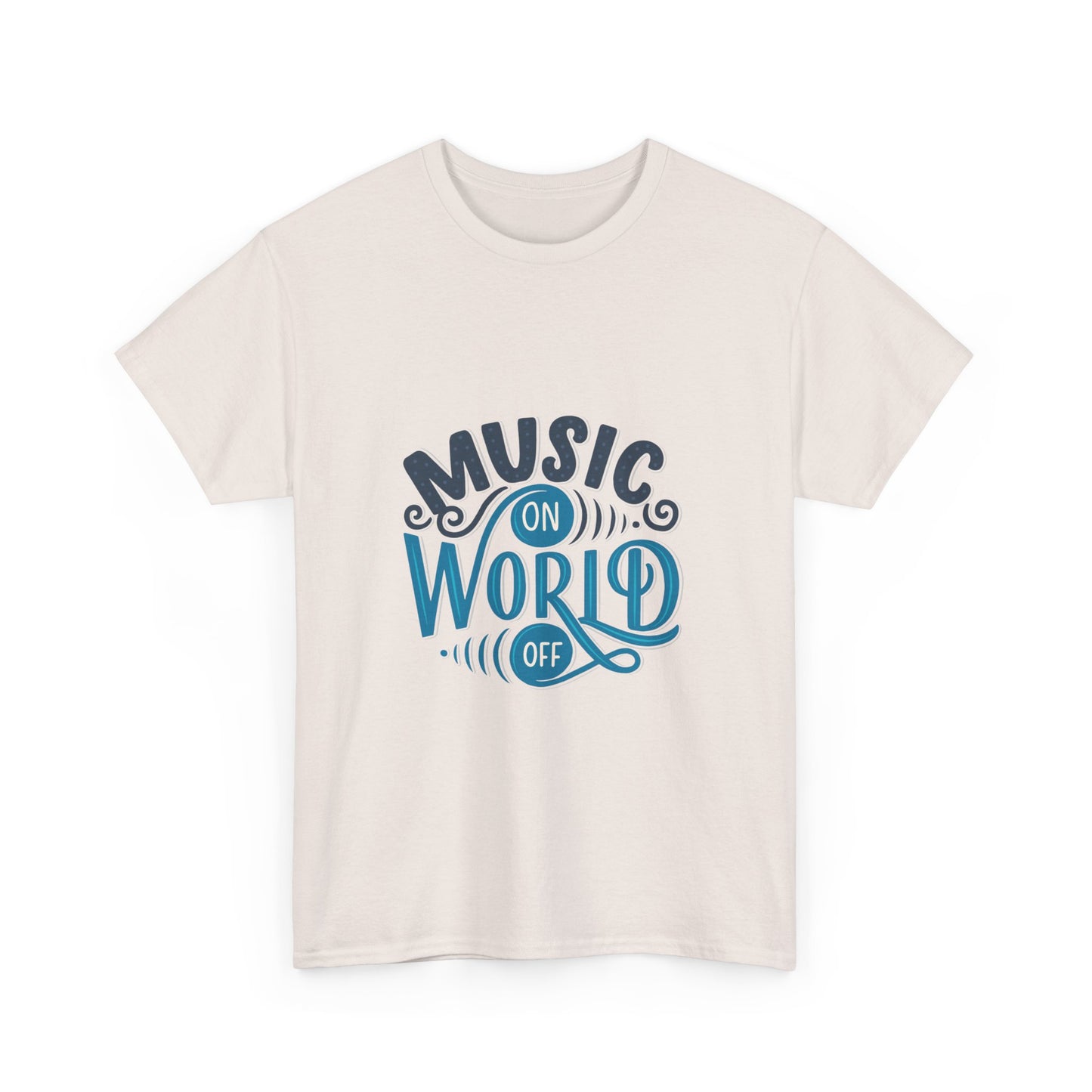 Music World Unisex Heavy Graphic Cotton Tee - ArtShirt Couture