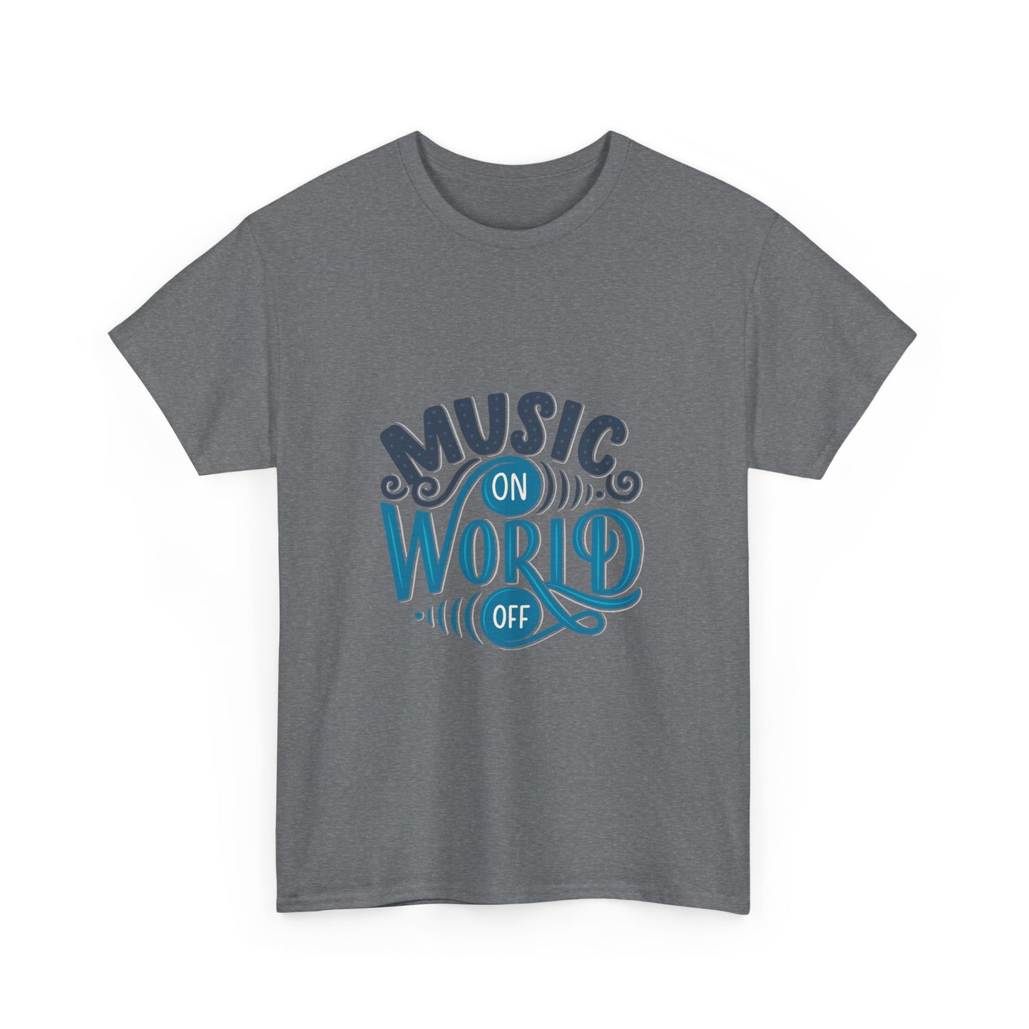Music World Unisex Heavy Graphic Cotton Tee - ArtShirt Couture